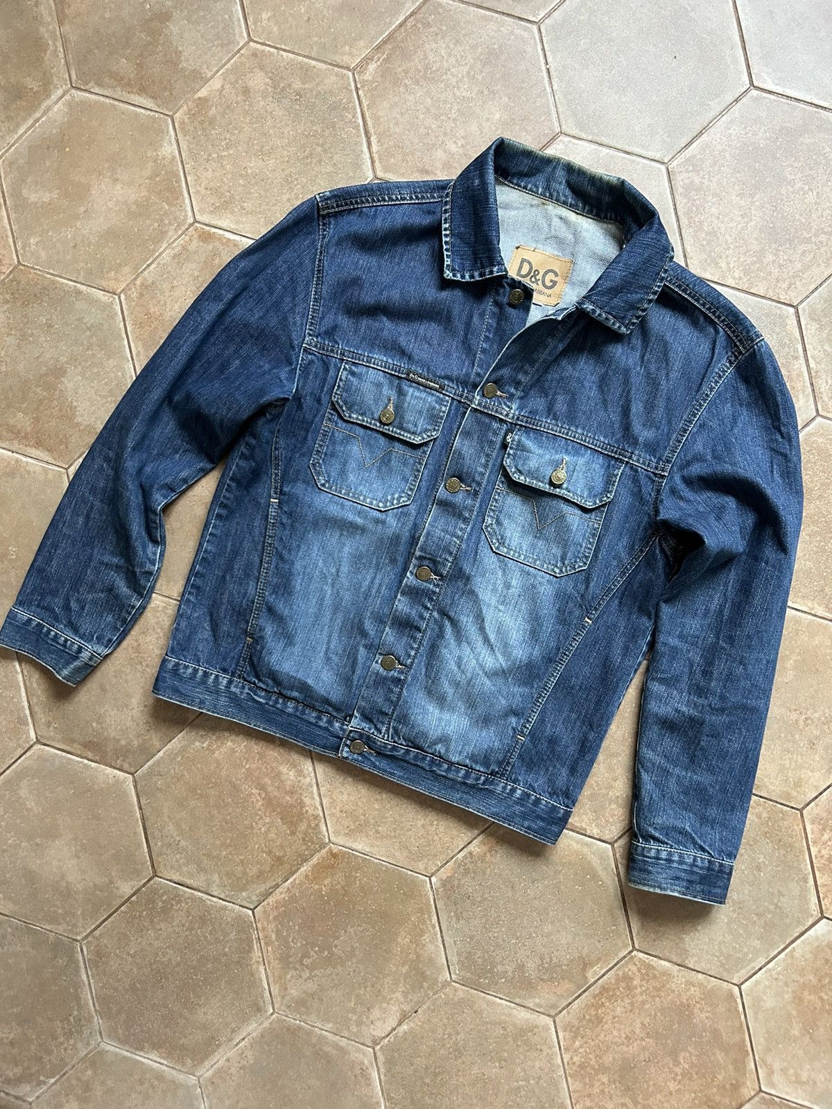 Dolce & Gabbana Rare Design Vintage Brand Dolce & Gabbana Denim Jacket 2000s Size US M / EU 48-50 / 2 - 2 Thumbnail