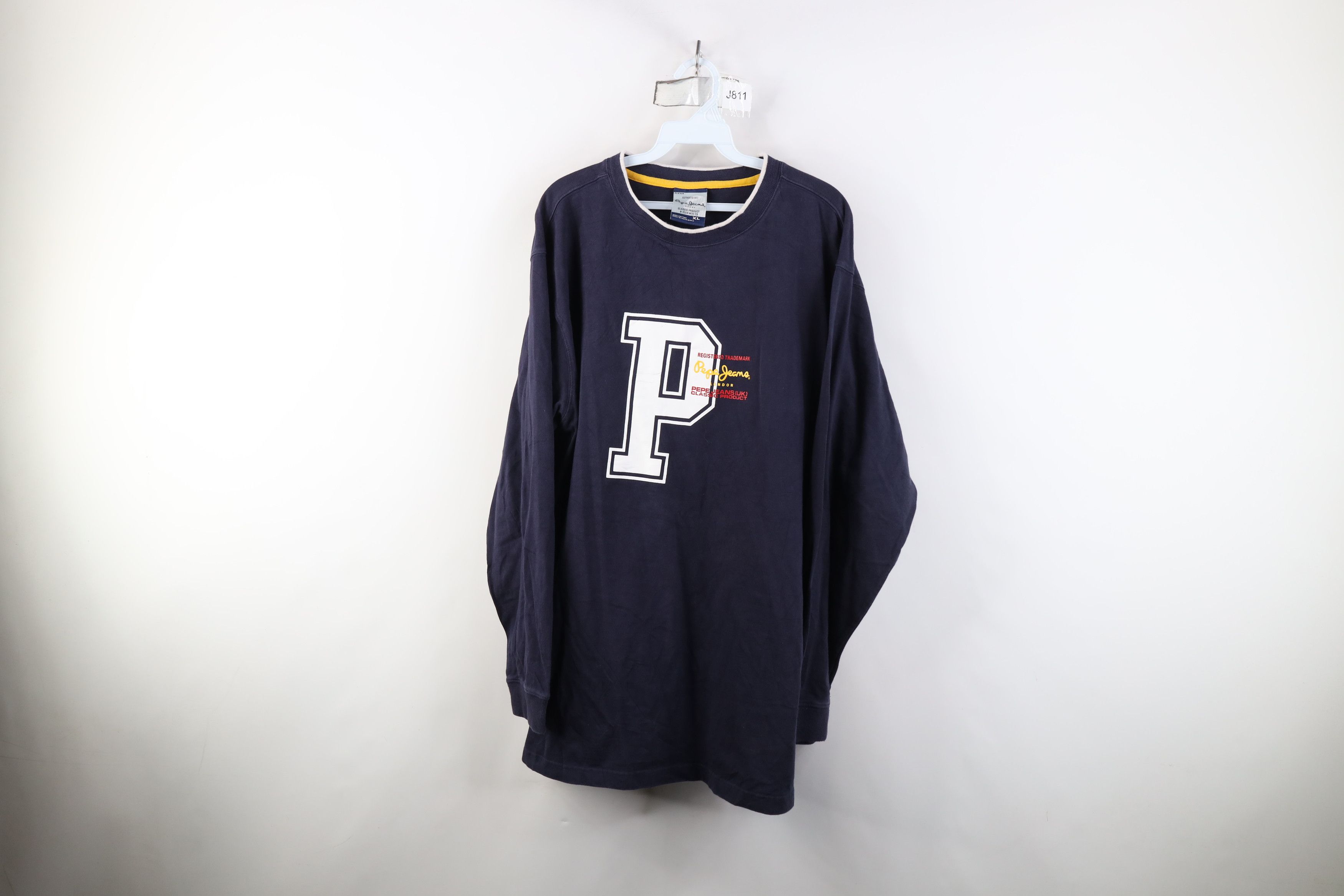 Vintage Vintage 90s Y2K Pepe Jeans Spell Baggy Long Sleeve T-Shirt Size US XL / EU 56 / 4 - 1 Thumbnail