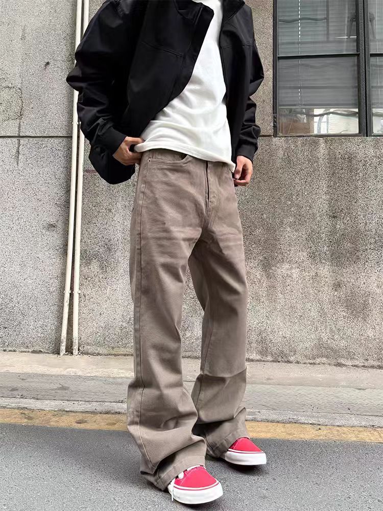Designer × Jean × Vintage Vintage straight leg micro flare casual micro stretch jeans Size US 34 / EU 50 - 1 Thumbnail