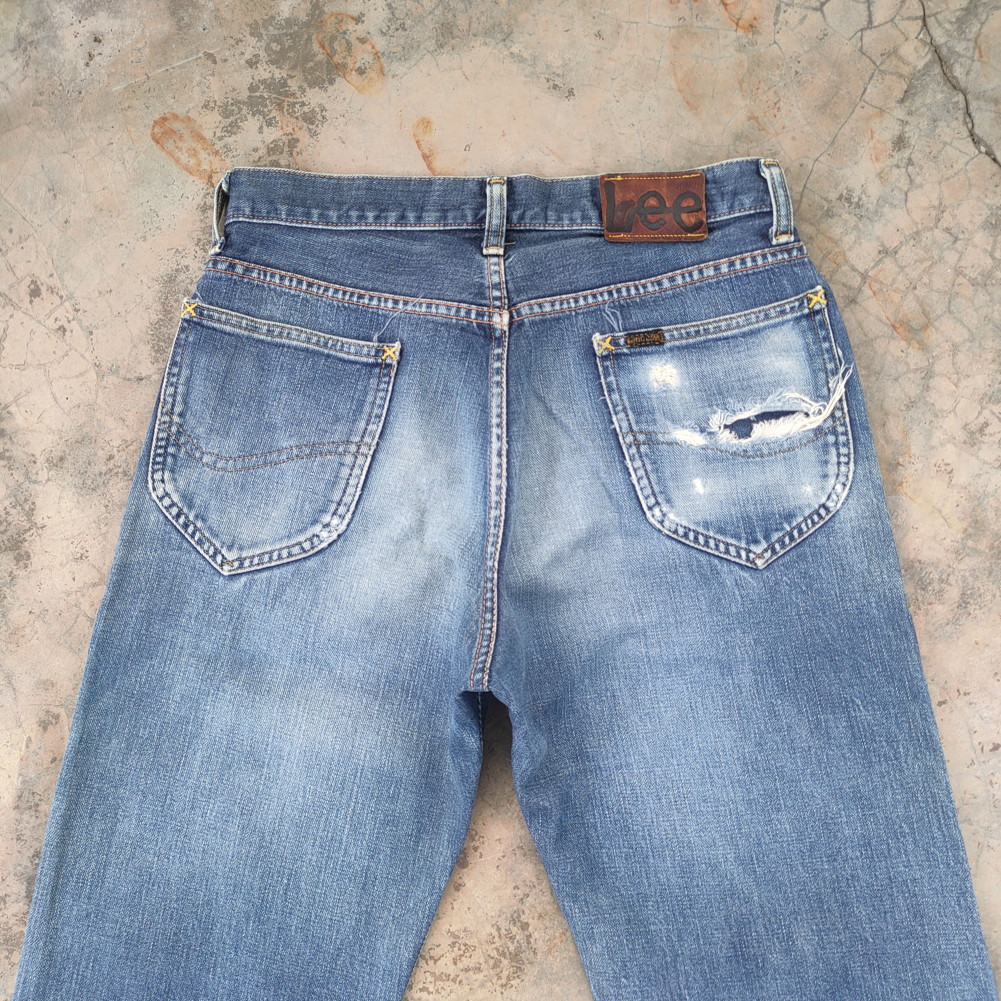 Lee # VINTAGE LEE DISTRESSED FADED JEANS DENIM PANTS Size US 30 / EU 46 - 9 Thumbnail