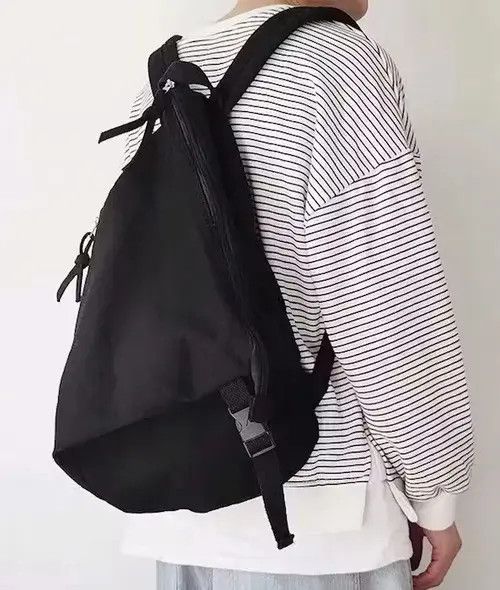 Japanese Brand Vintage style irregular canvas backpack aesthetic Size ONE SIZE - 4 Thumbnail