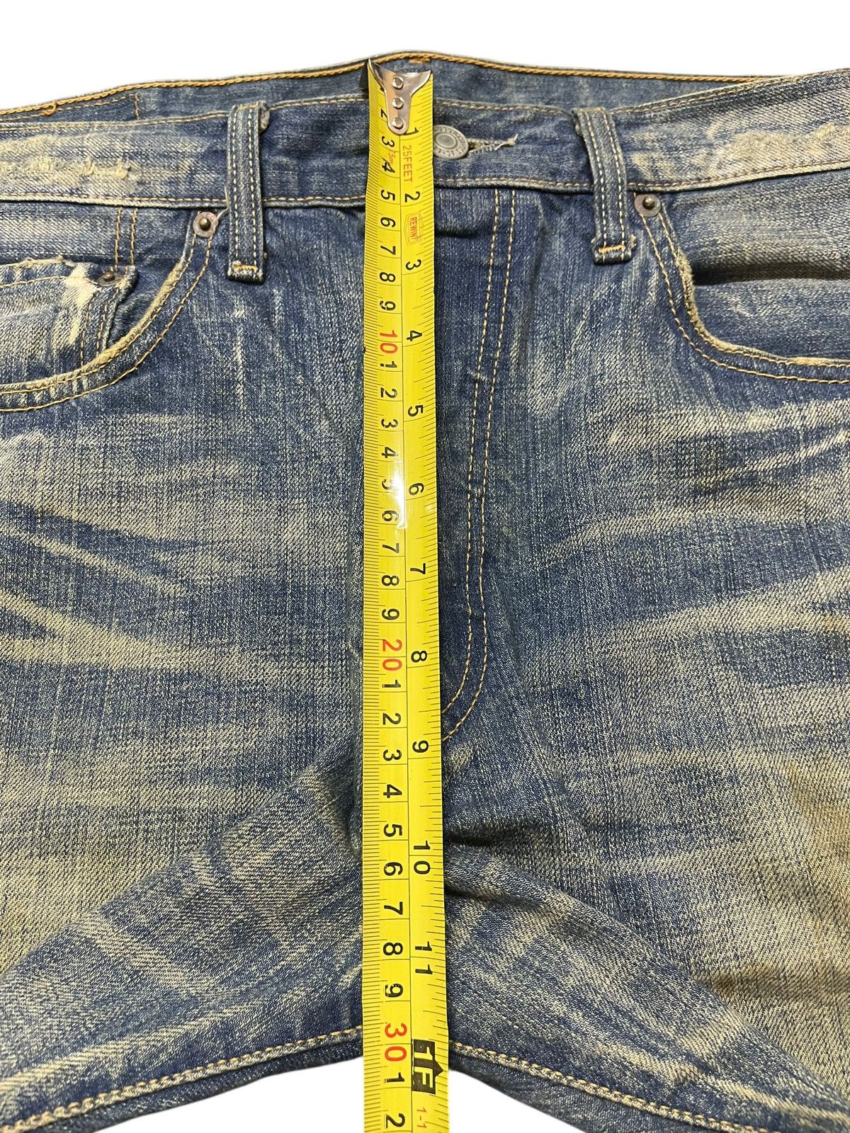 Levi's Vintage 90s Levis 501 Mud Wash Distressed Style Baggy Jeans Size US 34 / EU 50 - 15 Thumbnail