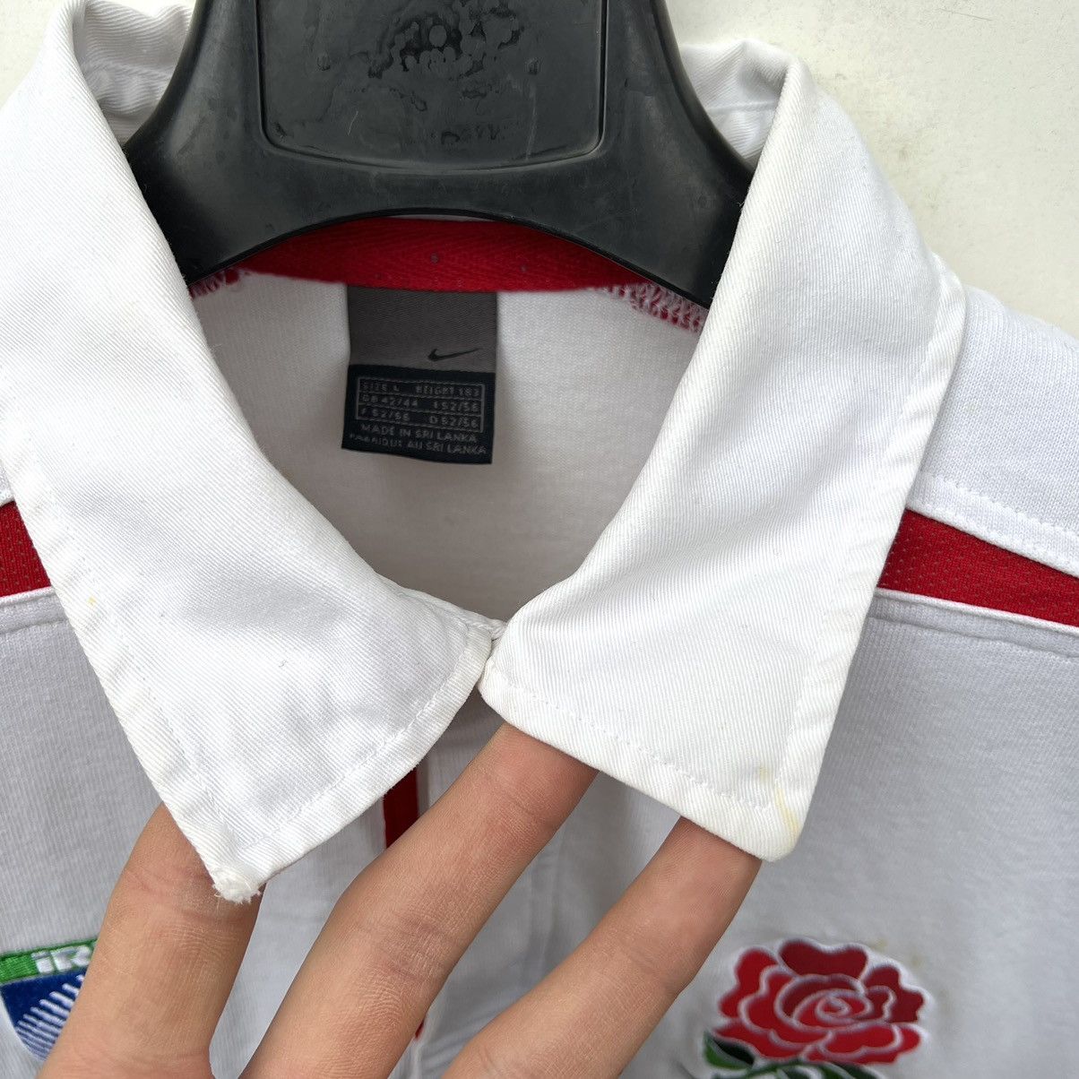 Nike × Vintage Nike 2003 England World Cup Champions Rugby Shirt Size US L / EU 52-54 / 3 - 6 Thumbnail