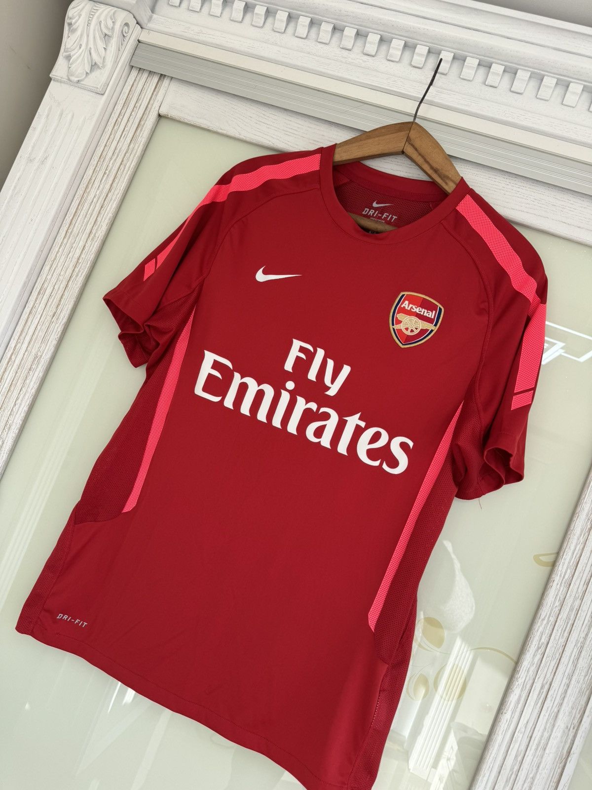 Nike Arsenal 2010-2011 Soccer Jersey Football Kit Shirt Size US M / EU 48-50 / 2 - 3 Thumbnail