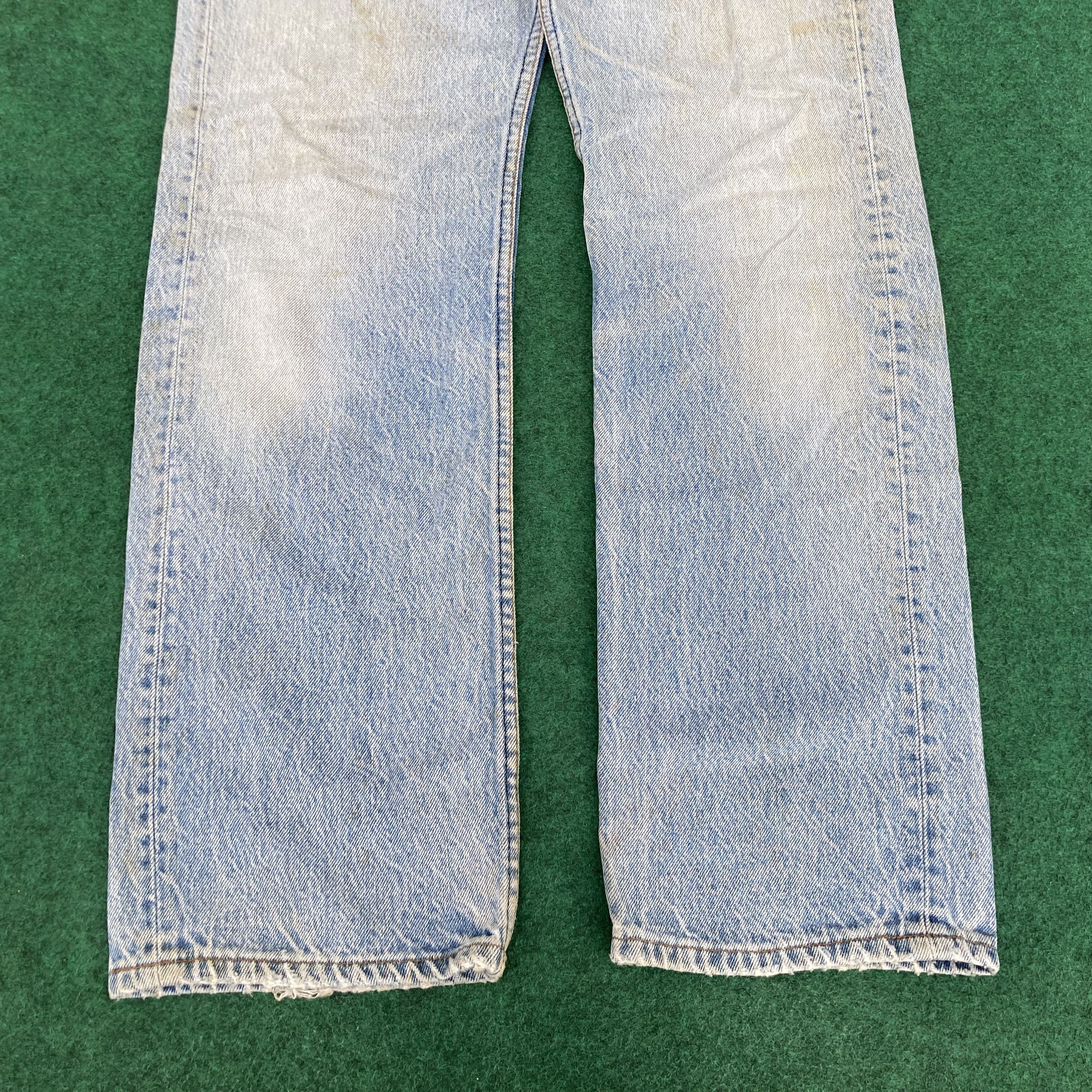 Levi's × Vintage 29x30.5 Vtg Levis 501 Distressed Destroy Ripped Grunge Jeans Size US 29 - 11 Thumbnail