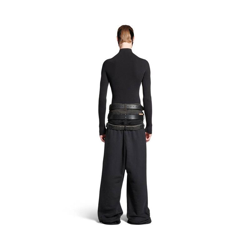 Balenciaga o1w1db10426 Layered Jogging Pants in Black Size US 30 / EU 46 - 4 Thumbnail