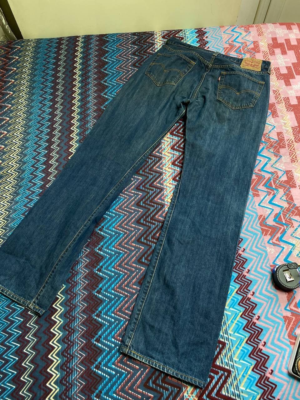 Levi's Distressed Wash Denim Jeans Y2K Levi's 501 vintage Size US 36 / EU 52 - 15 Thumbnail