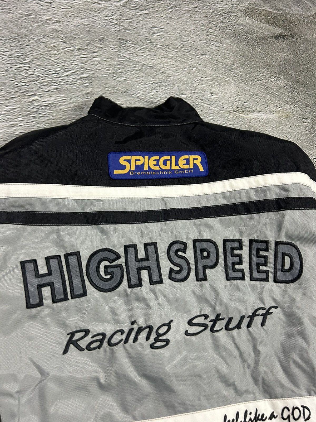 Vintage High Speed Racing Jacket vintage bomber jacket grey Size US S / EU 44-46 / 1 - 10 Thumbnail
