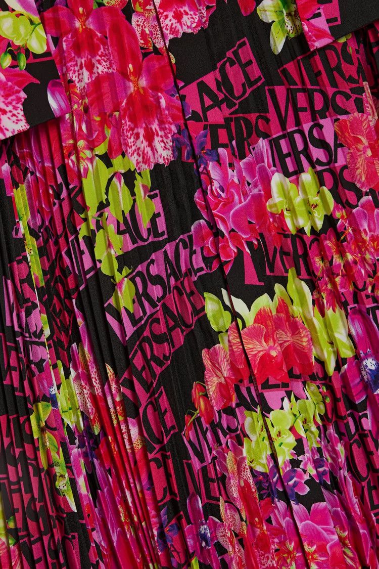Versace o1y0226 Midi Dress in Multicolor Size S / US 4 / IT 40 - 4 Thumbnail
