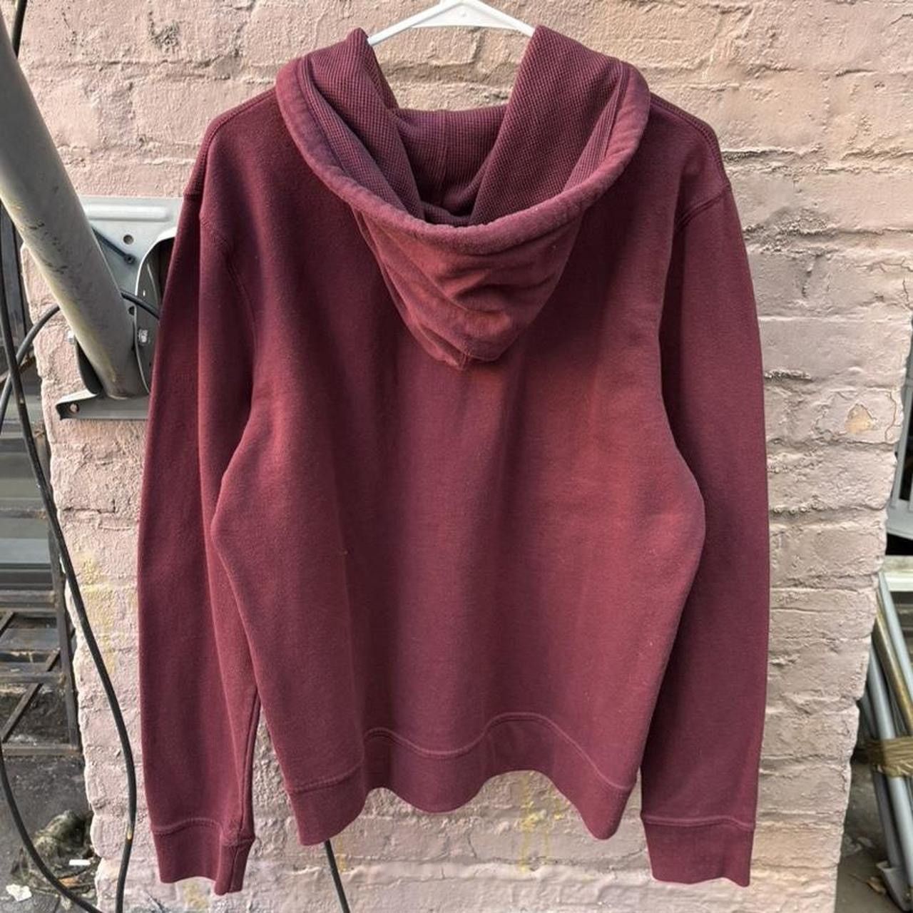 Aeropostale Burgundy Aeropostale Embroidered Zip Up Hoodie Sweatshirt Size US L / EU 52-54 / 3 - 2 Thumbnail