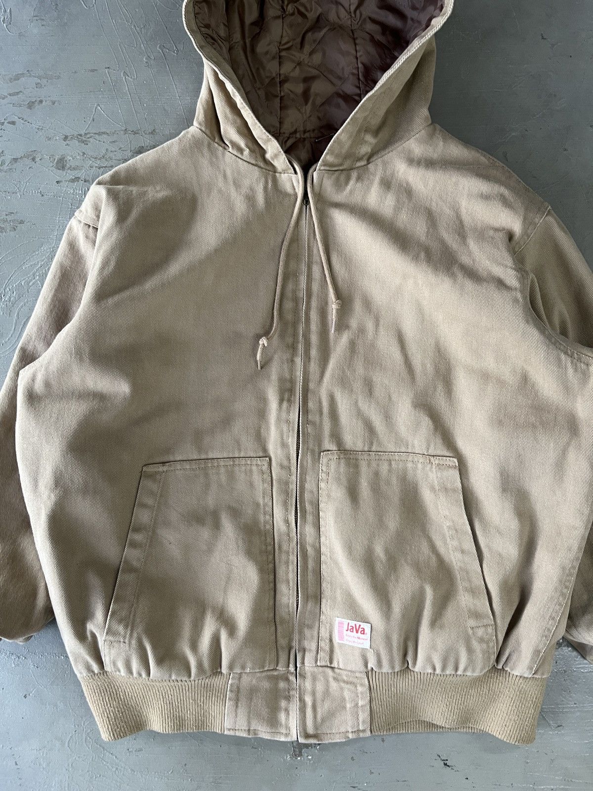 Vintage Vintage Java Duck Canvas Hooded Active Jacket Carhartt Style Size US XL / EU 56 / 4 - 2 Thumbnail