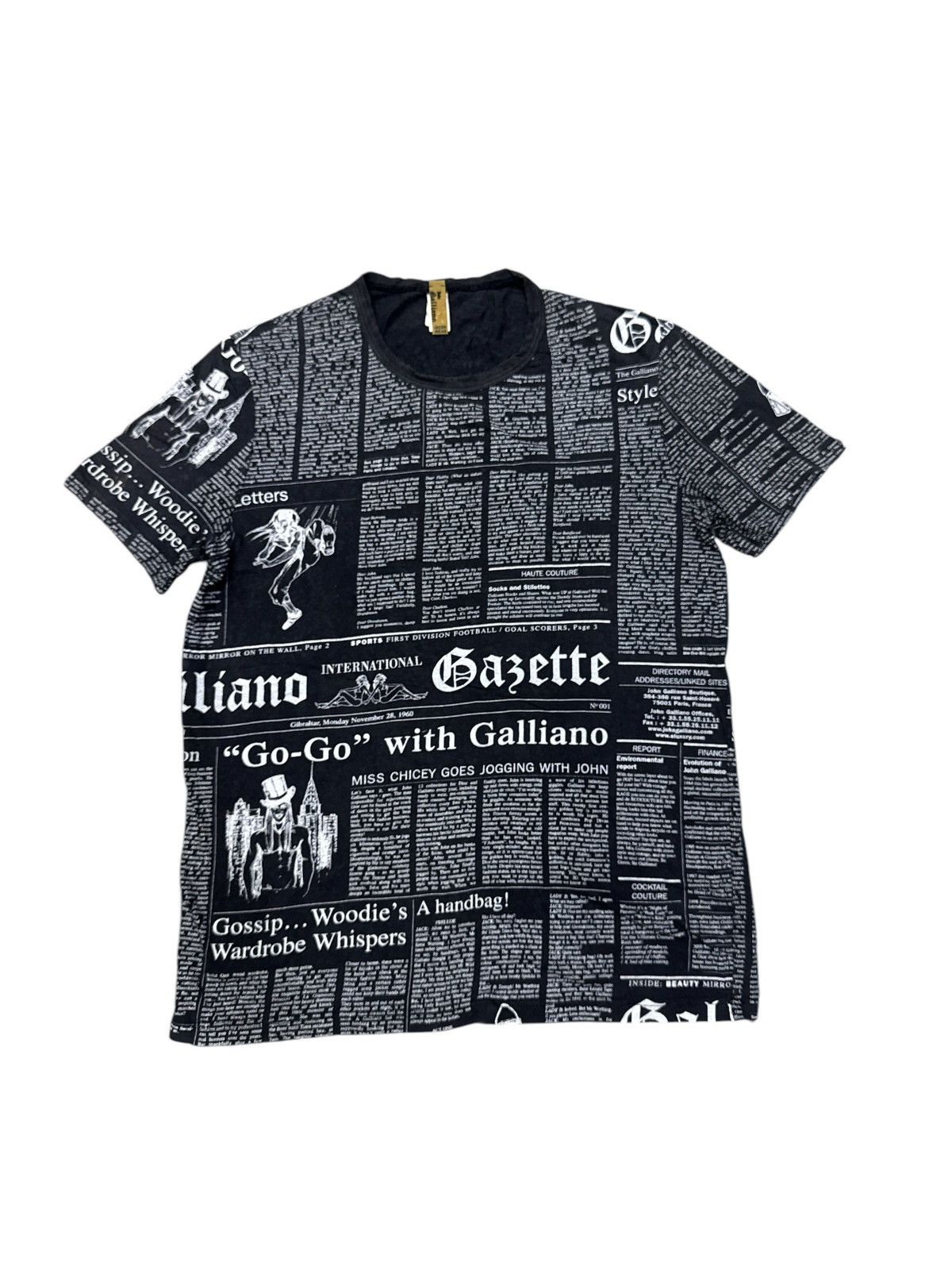 Galliano × John Galliano JOHN GALLIANO GAZETTE NEWSPAPER Galliano × John Galliano JOHN GALLIANO GAZETTE NEWSPAPER