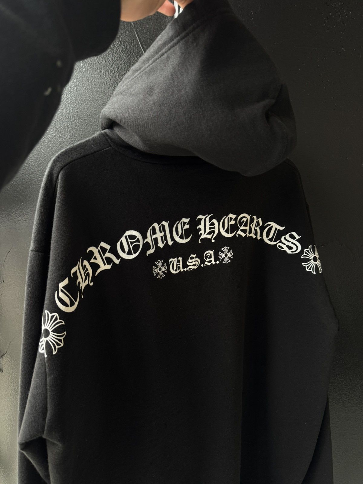 Chrome Hearts Brandnew Chrome Hearts Shoulder Logo Hoodie Size US M / EU 48-50 / 2 - 1 Thumbnail