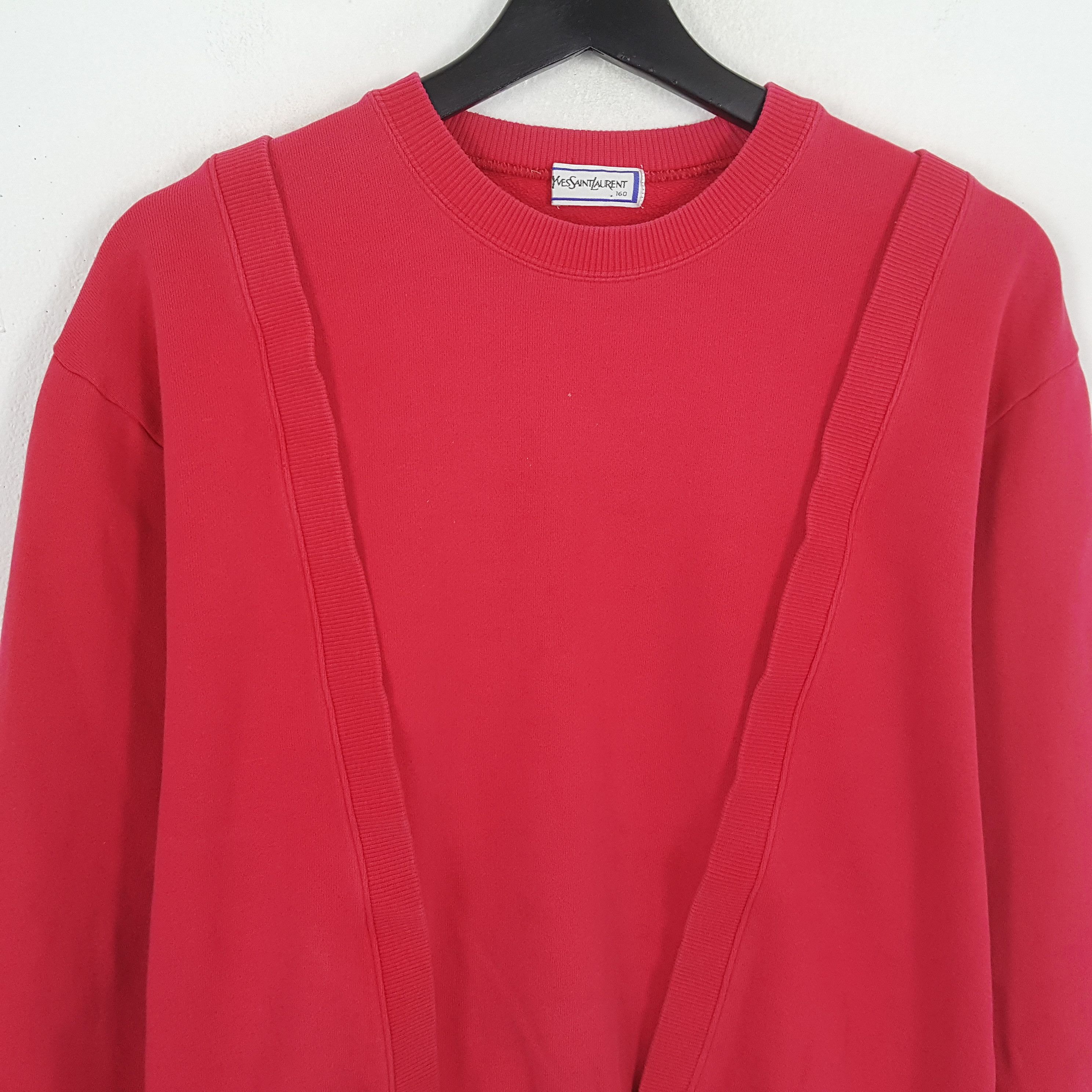 Vintage × Yves Saint Laurent YVES SAINT LAURENT Sweatshirt Luxury Brand Fashion Style Size L / US 10 / IT 46 - 2 Thumbnail