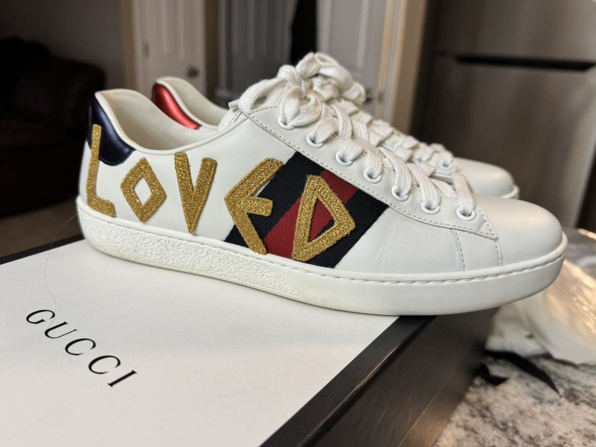 Gucci Gucci Ace embroidered “Loved” sneaker | Grailed