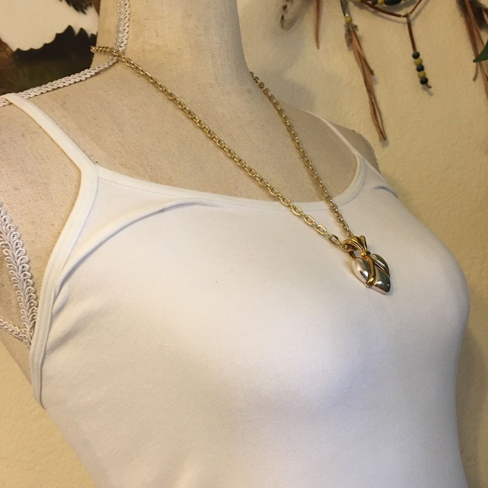 Jewelry Gold and silver tone crowned heart jewelry set Size ONE SIZE - 2 Thumbnail