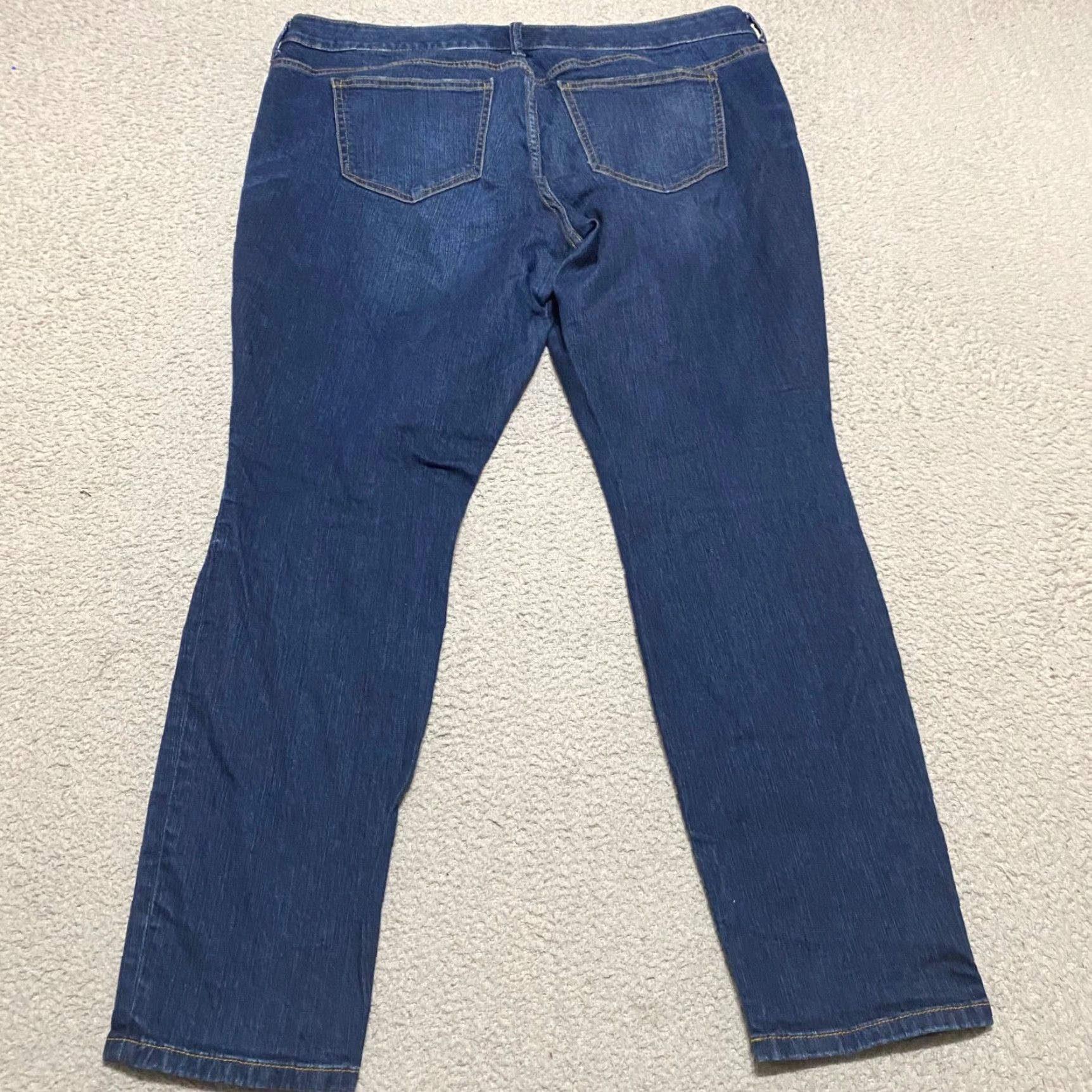 Torrid Torrid Jeans Skinny Blue Denim Dark Wash 14P Petite Mid Rise 5-Pocket Stretch Cotton Blend Womens Boys? Size 36" / US 14 / IT 50 - 2 Thumbnail
