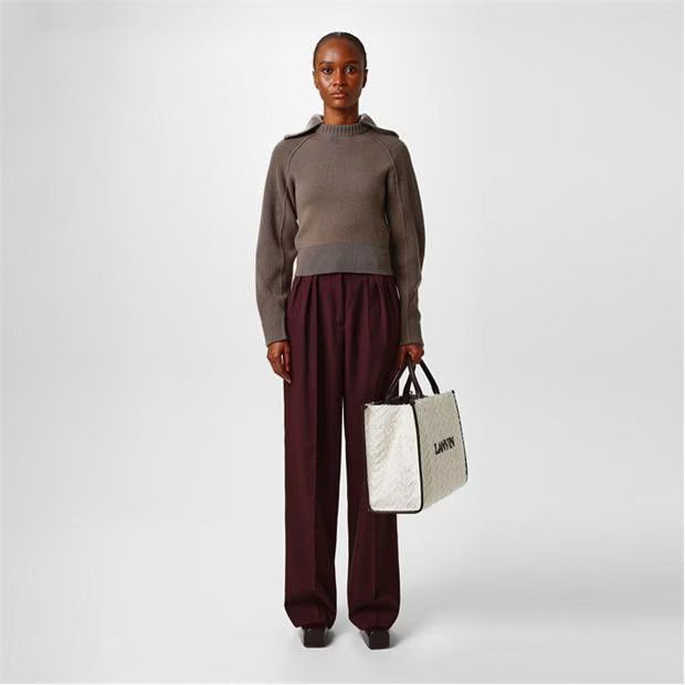 Lanvin o1g2r1mq1024 Pant in Burgundy Size 27" / US 4 / IT 40 - 6 Thumbnail