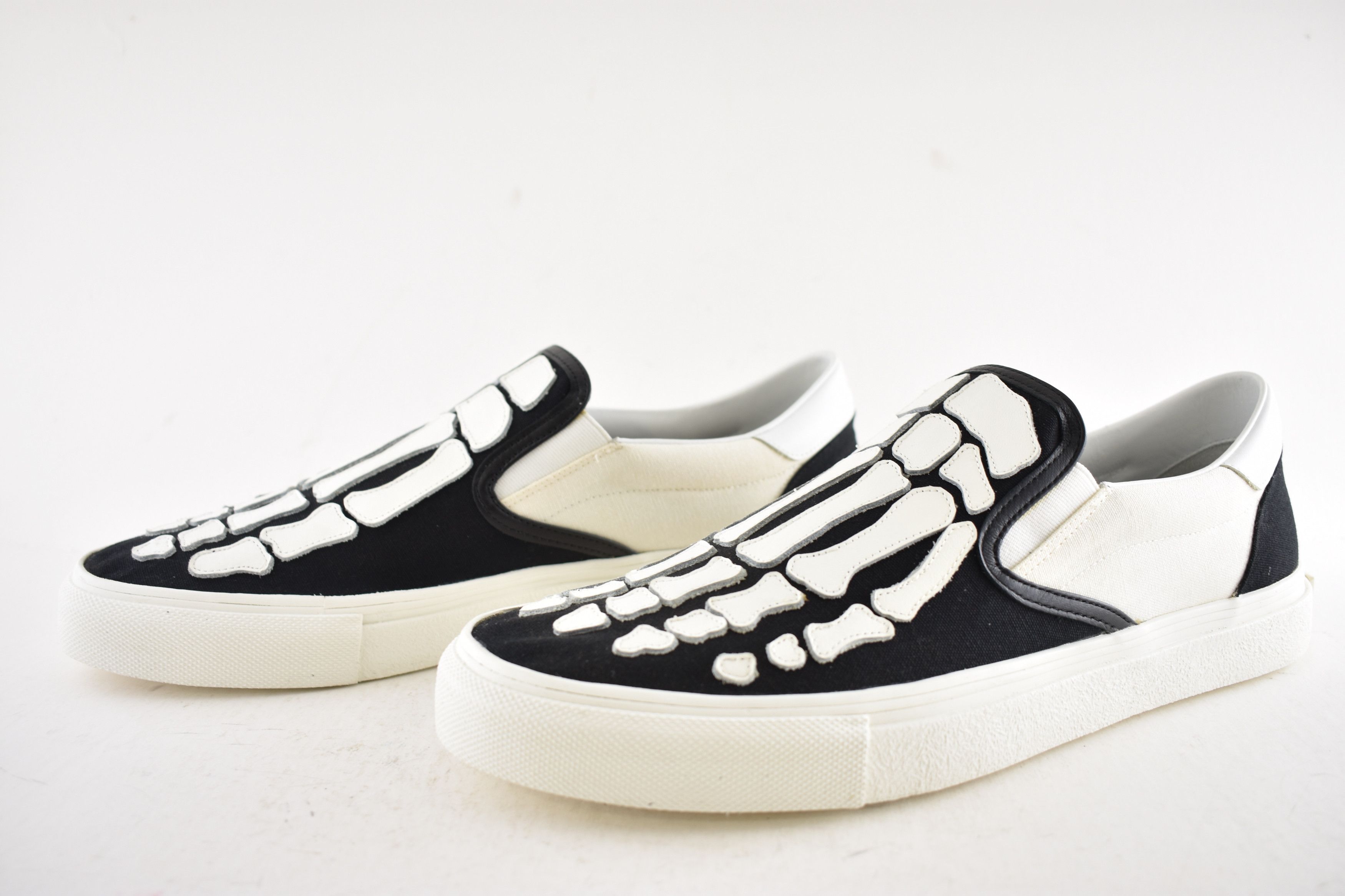 Amiri Amiri White Skeleton Slip On Bones Low Top Sneakers 44 11 Size US 11 / EU 44 - 12 Thumbnail
