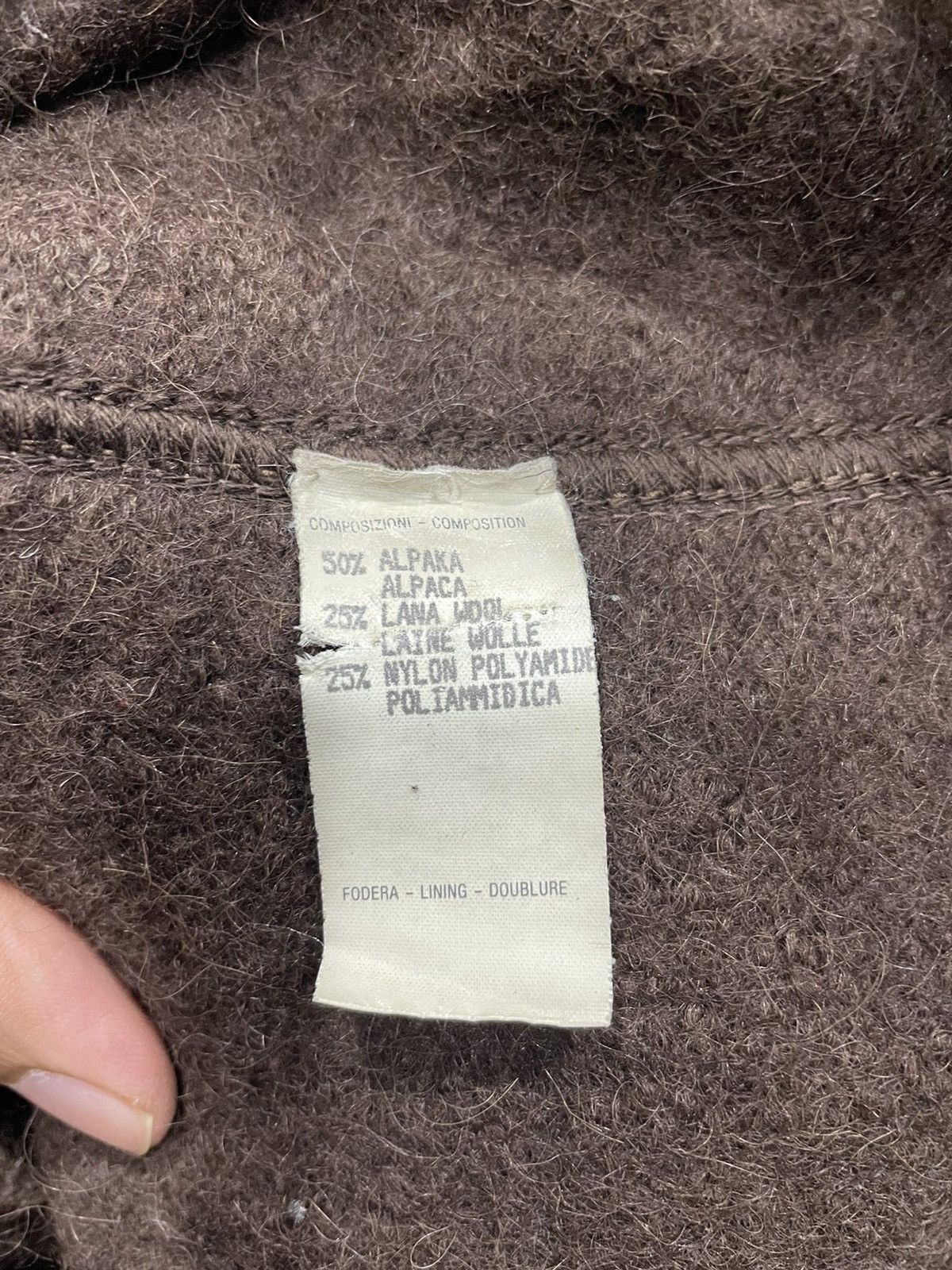 Gucci Vintage 70s Gucci Women Brown Double Breaste Alpaca and Wool Size M / US 6-8 / IT 42-44 - 6 Thumbnail