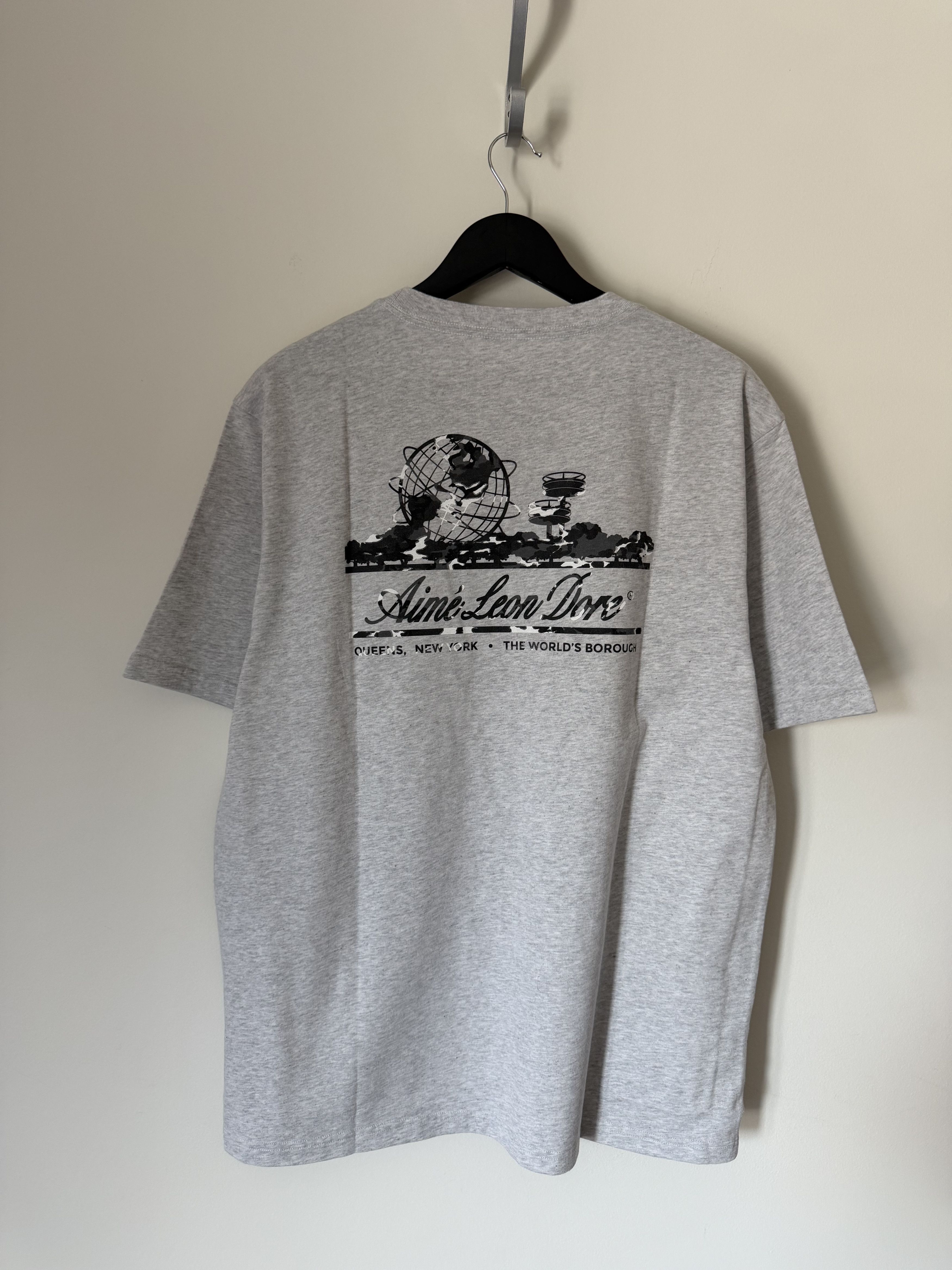 Aime Leon Dore Camo Unisphere Tee in Gray