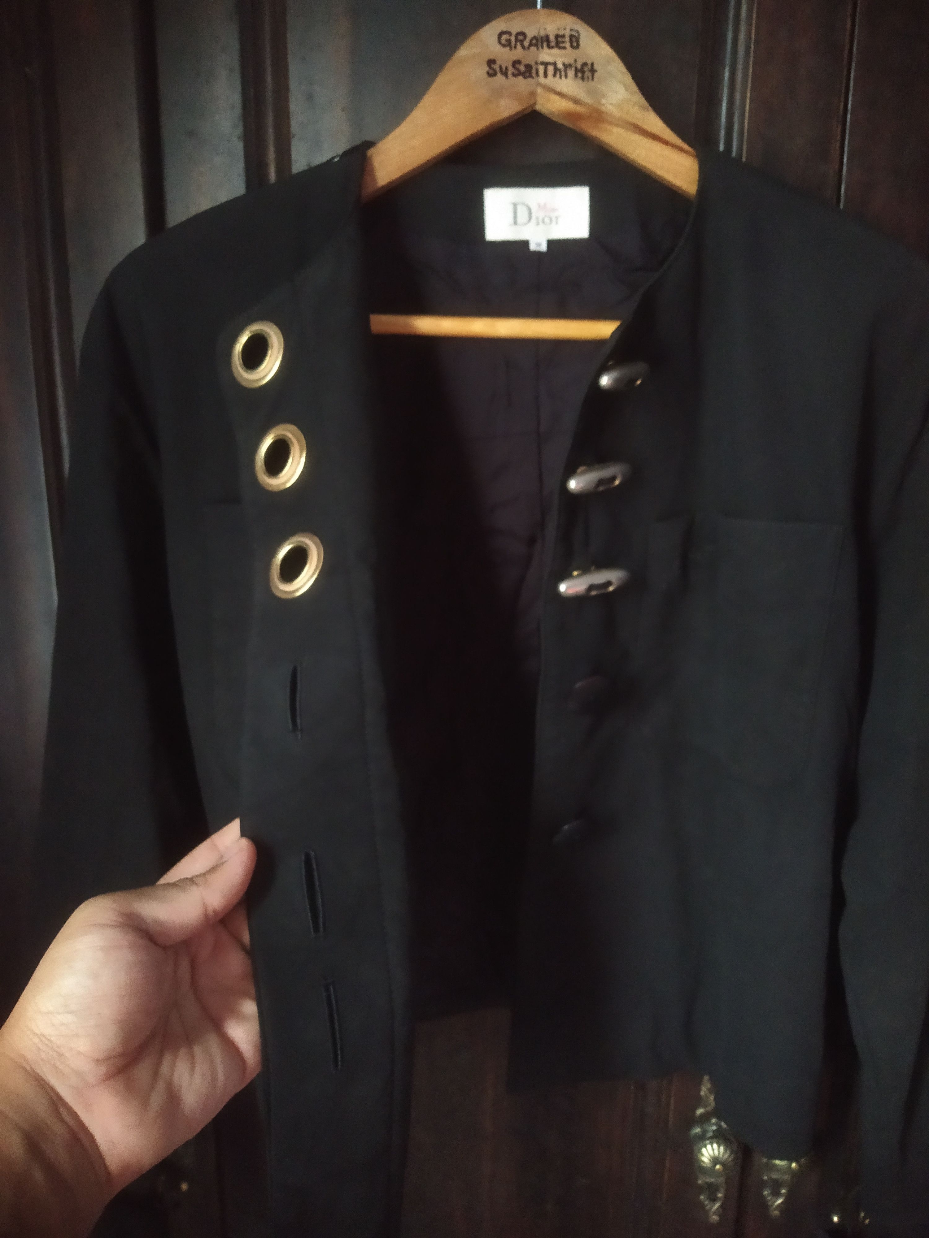 Dior Vintage Miss Dior Cropped Jacket Gold faded Toggle Buttons Size M / US 6-8 / IT 42-44 - 4 Thumbnail