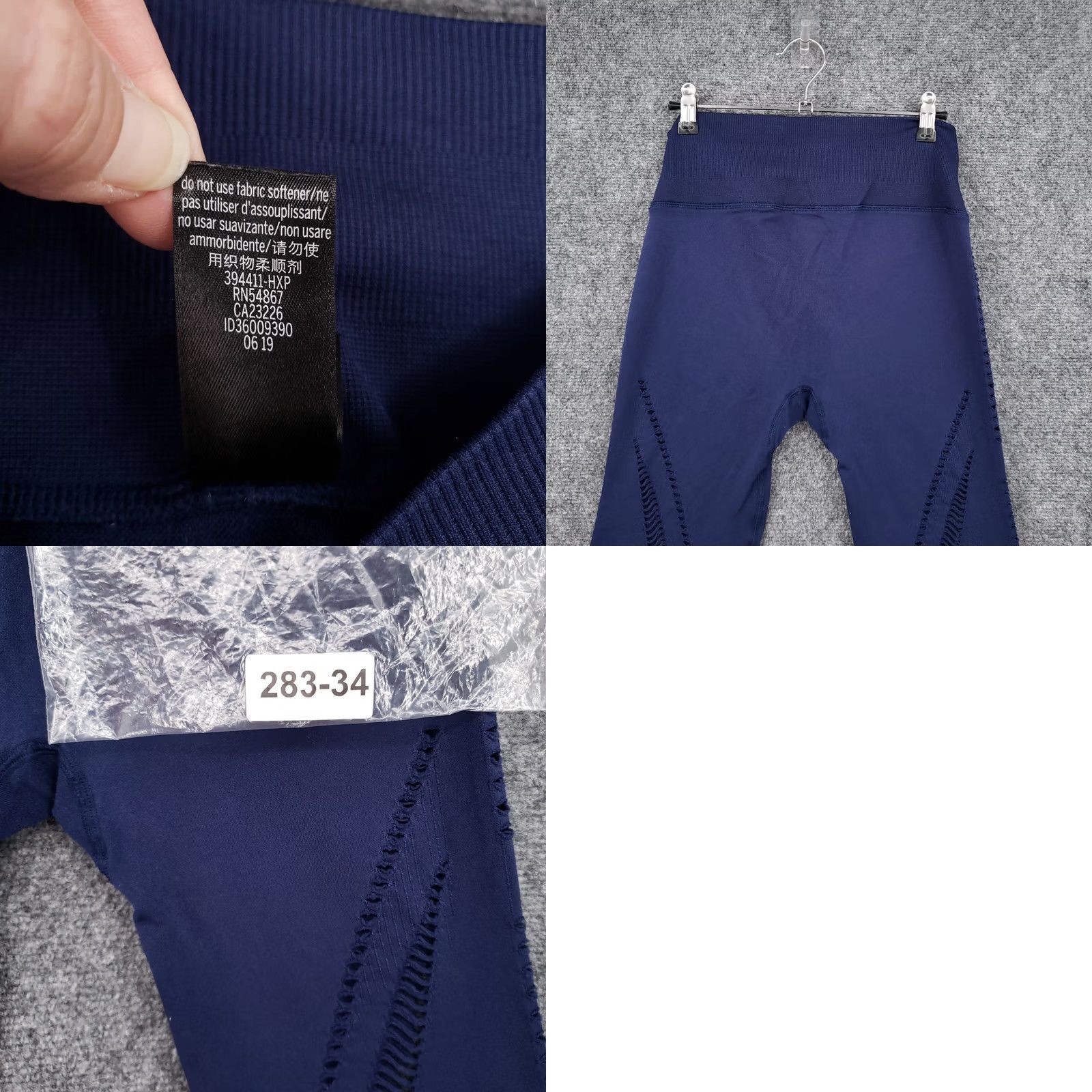 Victoria's Secret Victorias Secret Leggings Womens M Medium Blue High Waisted Cut Out Crop Gym Size 32" / US 10 / IT 46 - 9 Thumbnail