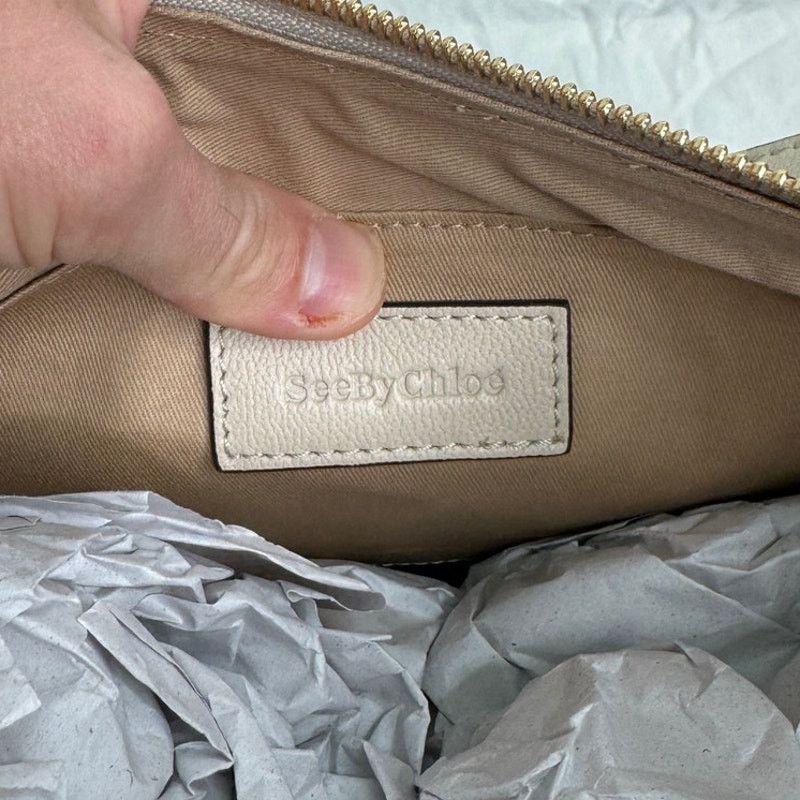 See by Chloe NWT See by Chloé Small Joan Beige Tan Leather Shoulder Bag Size ONE SIZE - 10 Thumbnail