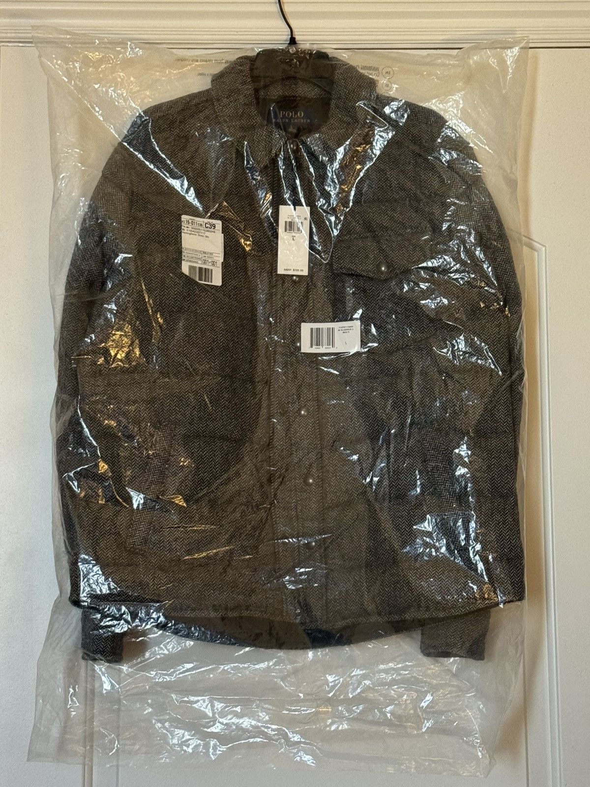 Polo Ralph Lauren Polo Ralph Lauren Tweed Herringbone Down Quilted Jacket XL Size US L / EU 52-54 / 3 - 2 Thumbnail