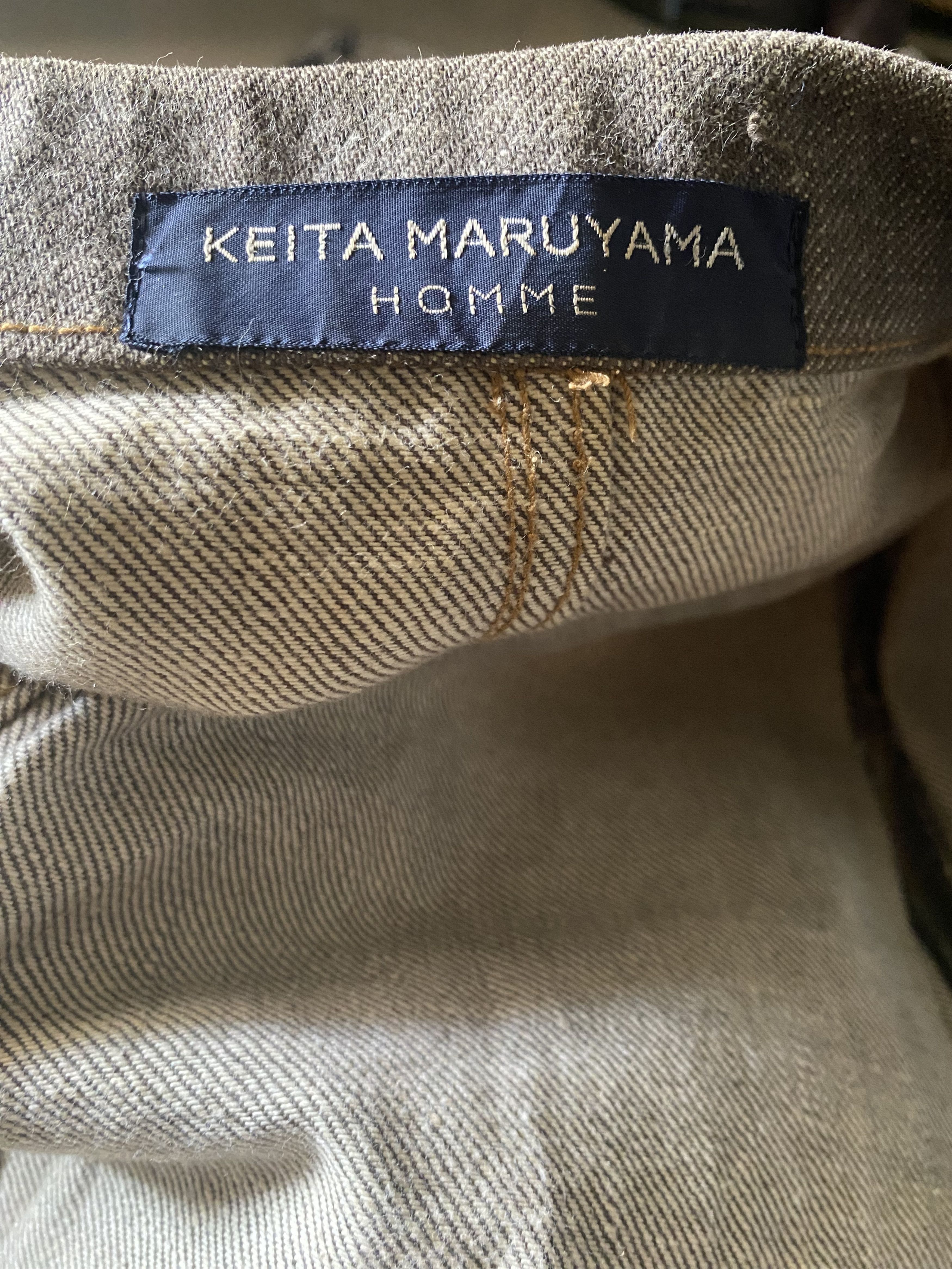 Designer Japanese Brand KEITA MARUYAMA Homme Brown Denim Jacket Size US L / EU 52-54 / 3 - 13 Thumbnail