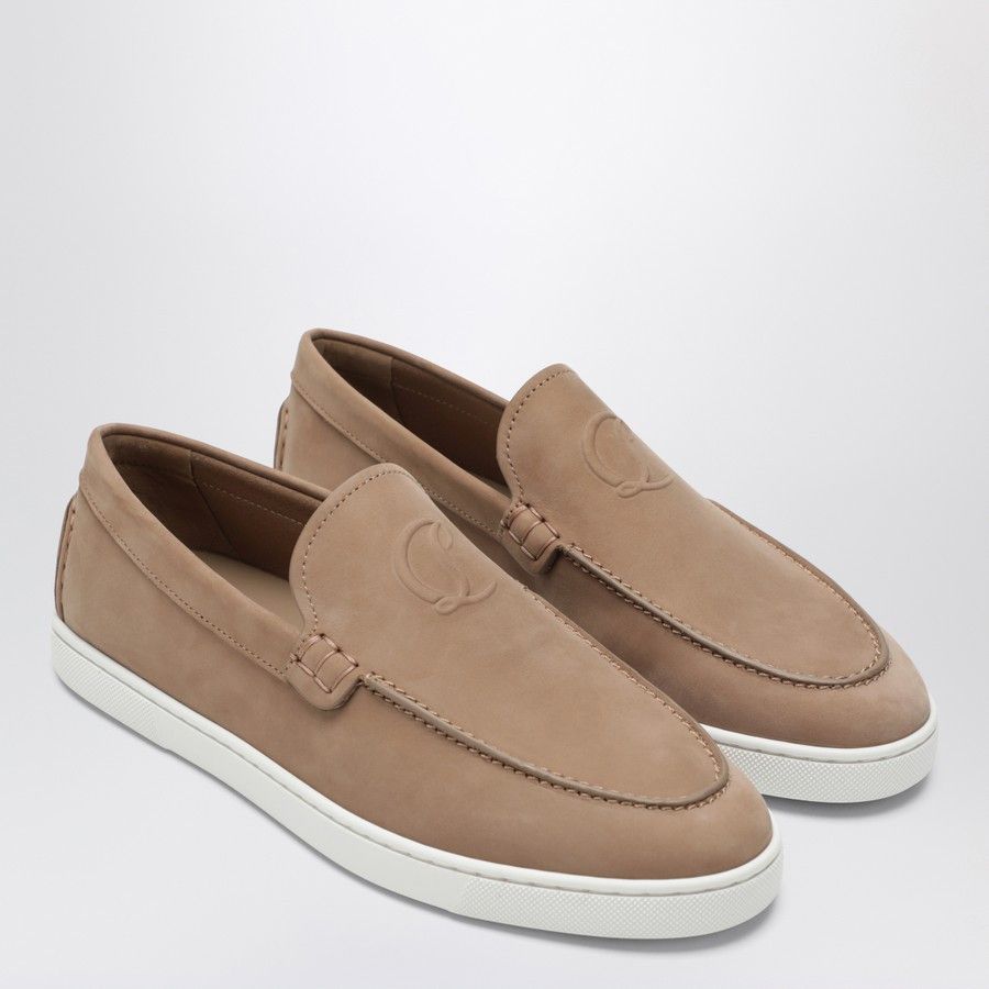 Christian Louboutin o1d2blof0226 Leather Loafers in Beige Size US 9 / EU 42 - 2 Thumbnail