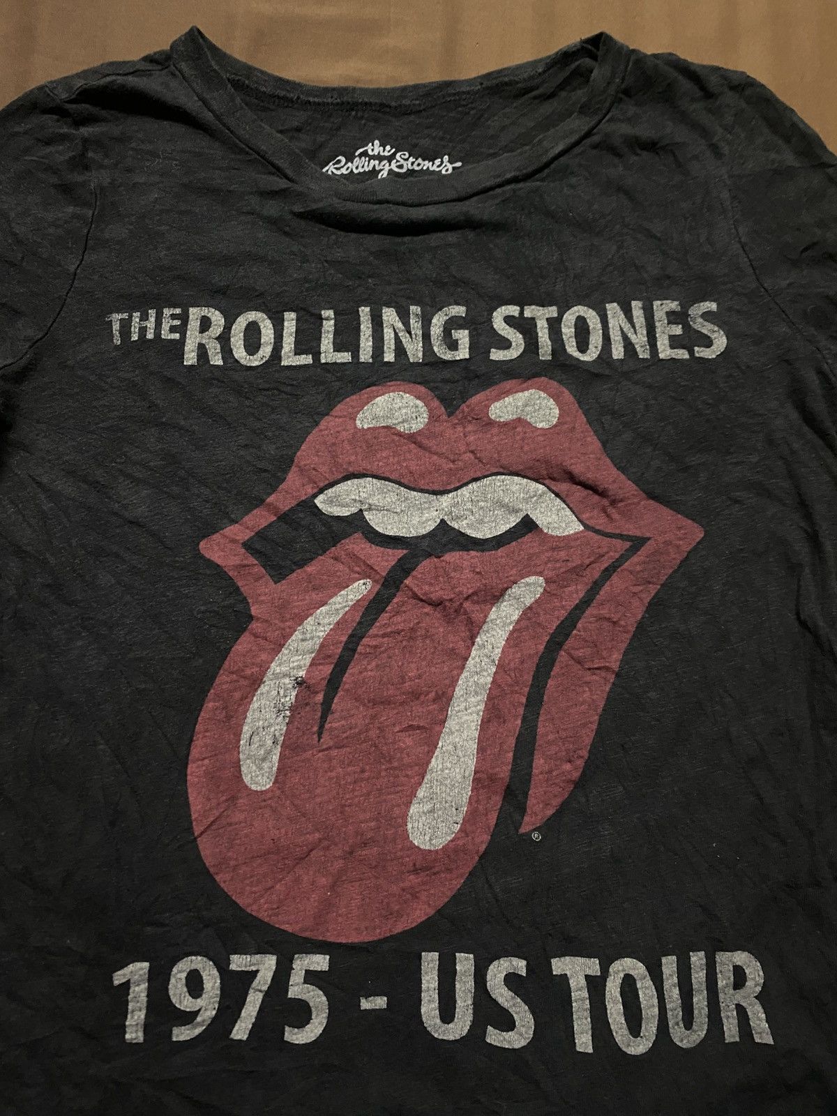 Band Tees × The Rolling Stones The Rolling Stones 1975 Tour Tee Size XS / US 0-2 / IT 36-38 - 2 Thumbnail