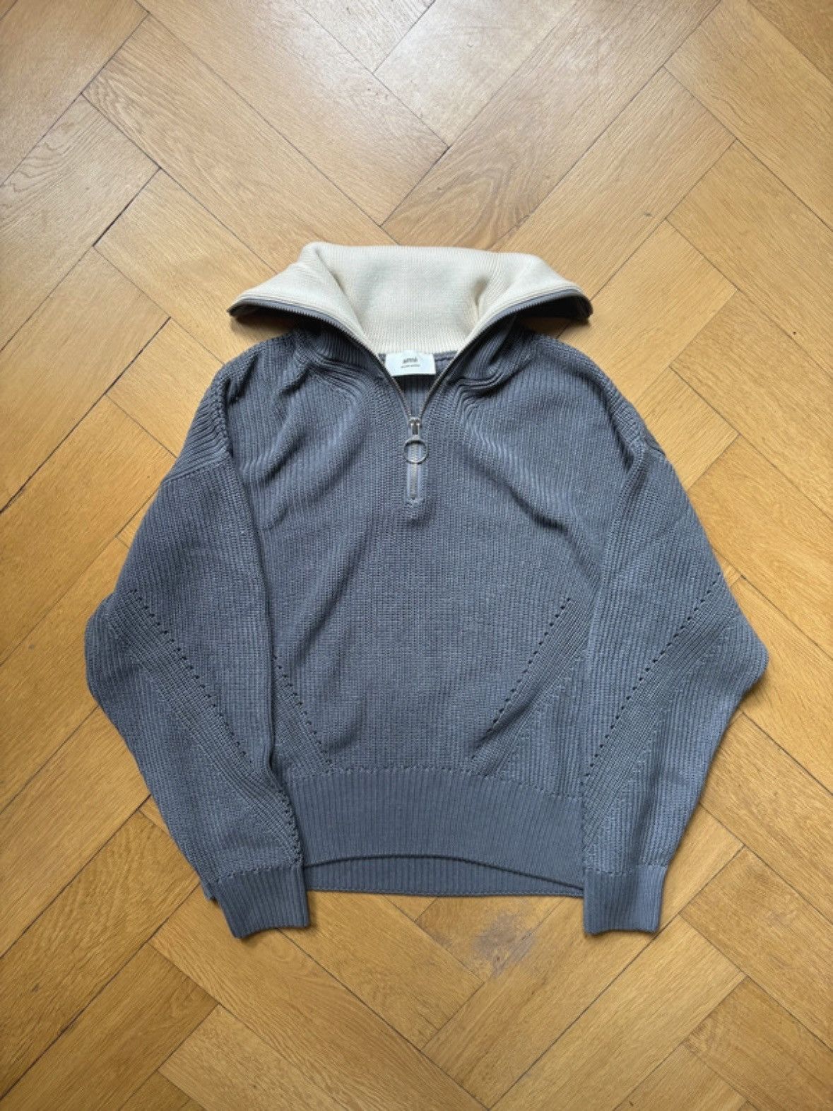 AMI Ami Paris Halfzip Pullover with Zipper collar Size US L / EU 52-54 / 3 - 2 Thumbnail