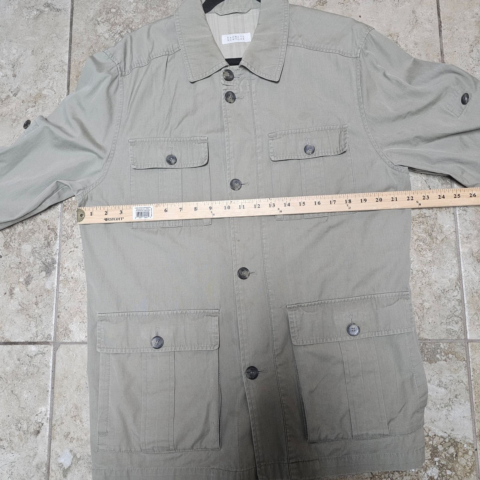 Barneys New York Barney's Men's Safari Tan Jacket Size Medium Size US M / EU 48-50 / 2 - 9 Thumbnail
