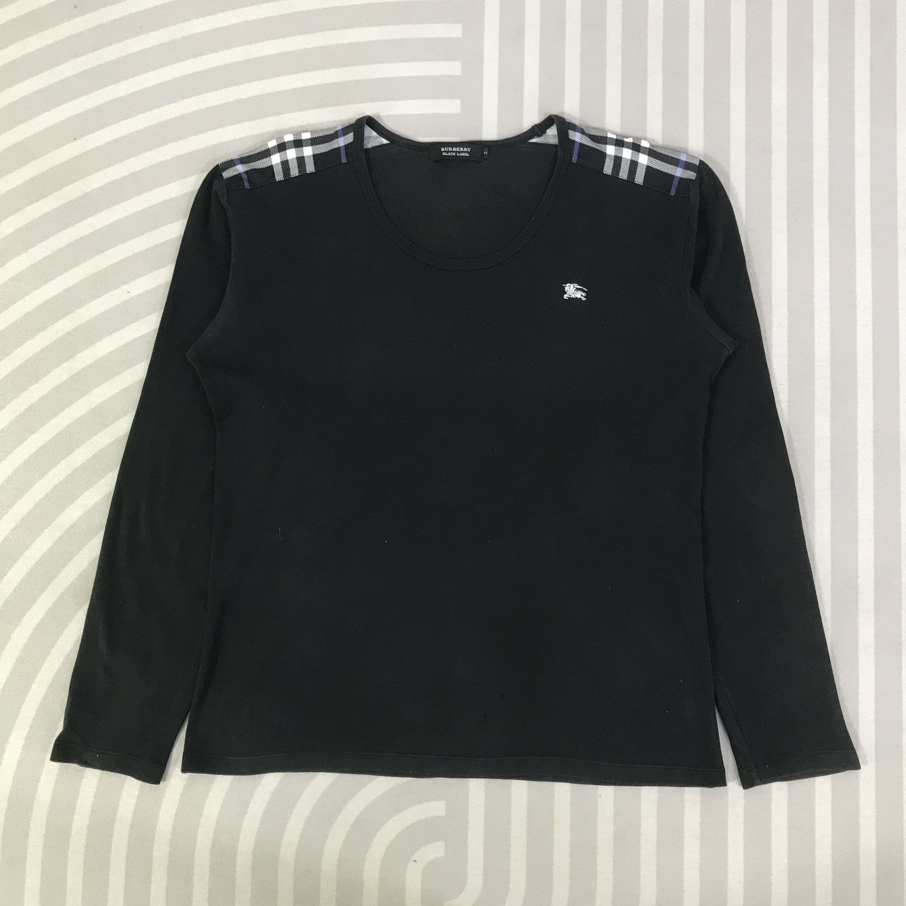 Burberry Burberry Black Label Grey Nova Check Long Sleeve Tee