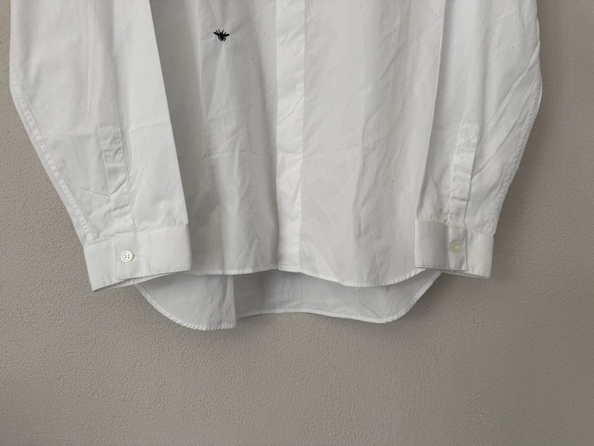 Dior Dior Bee Embroidered White Poplin Shirt Size US M / EU 48-50 / 2 - 3 Thumbnail