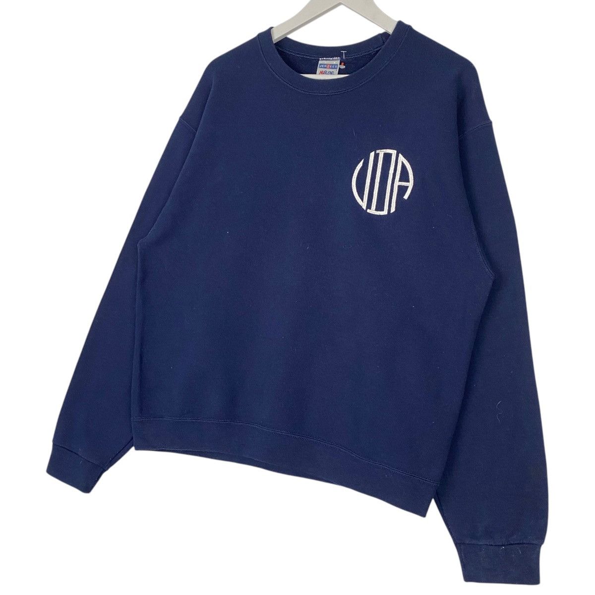 Jerzees Vintage Jerzees Small Embroidered Crewneck Sweatshirt Blue Size US M / EU 48-50 / 2 - 3 Thumbnail