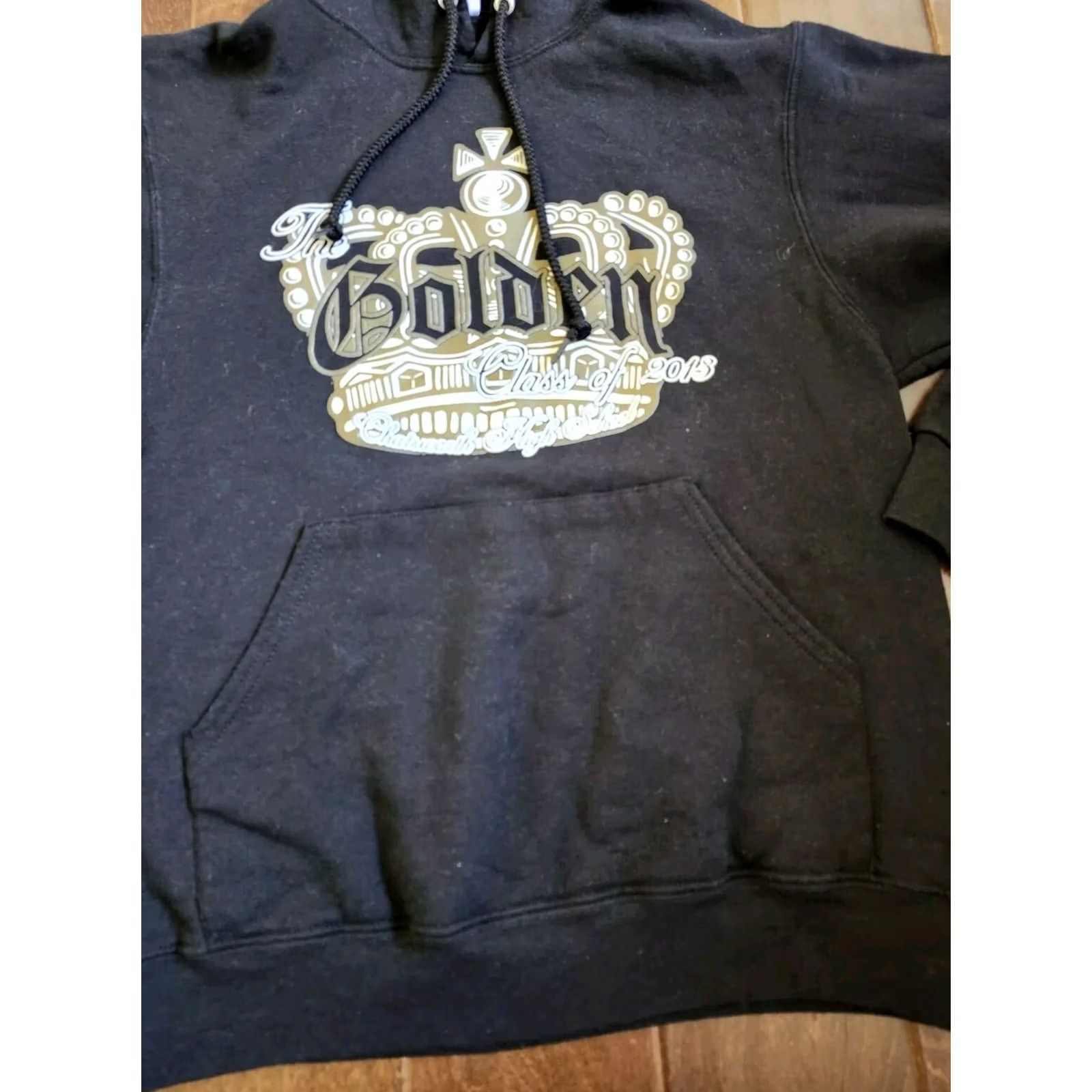Jerzees Chatsworth High School Golden Class Of 2013 Custom Hoodie Perdomo - Size Small - Black - Pullover - Men - Hoodie Size US S / EU 44-46 / 1 - 4 Thumbnail
