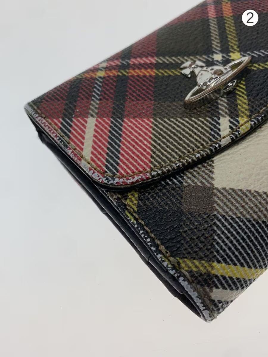 Vivienne Westwood Plaid Orb Leather Wallet Size ONE SIZE - 3 Thumbnail