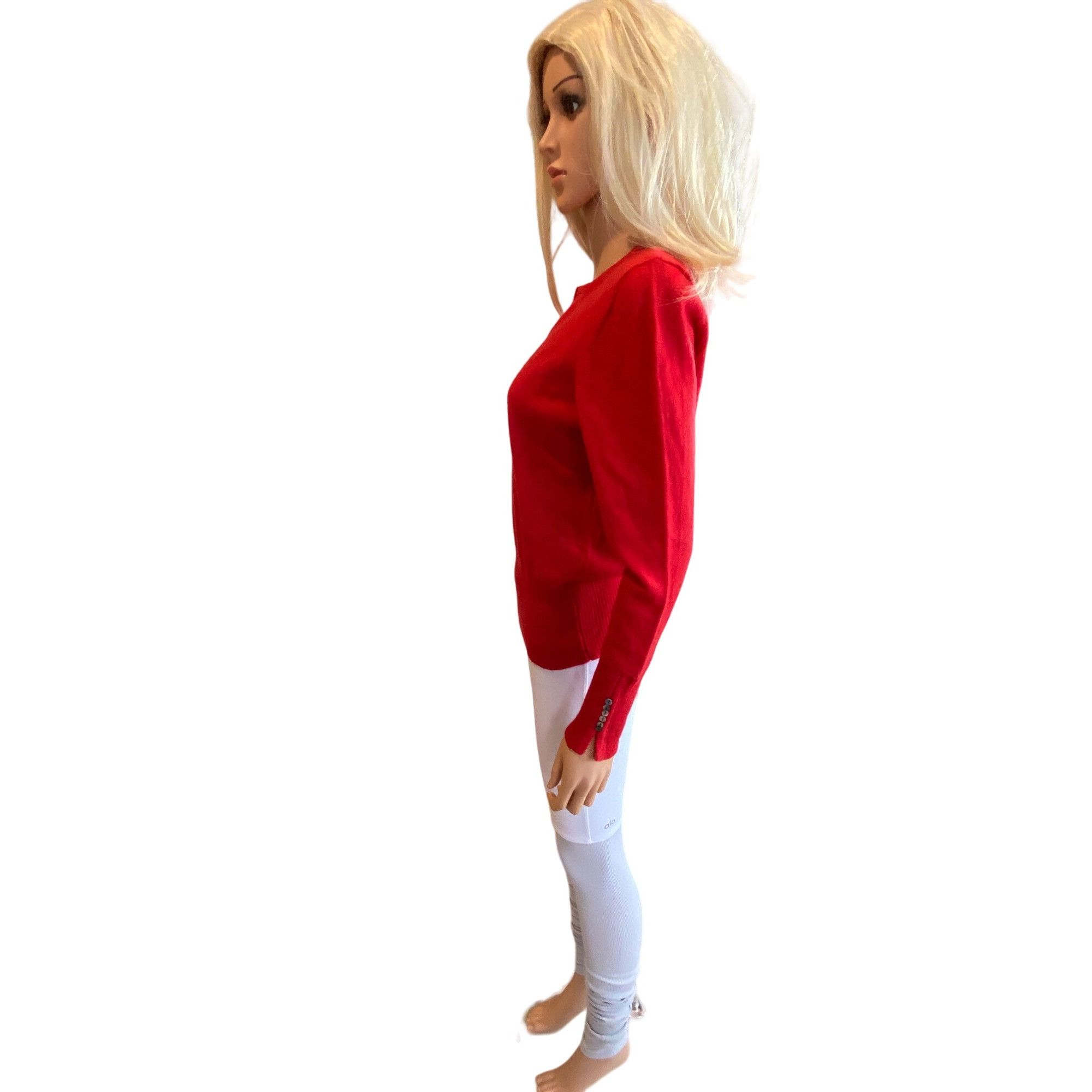 Vintage Susan Bristol Vintage 100% Merino Wool Red Sweater Women's L Size XL / US 12-14 / IT 48-50 - 4 Thumbnail