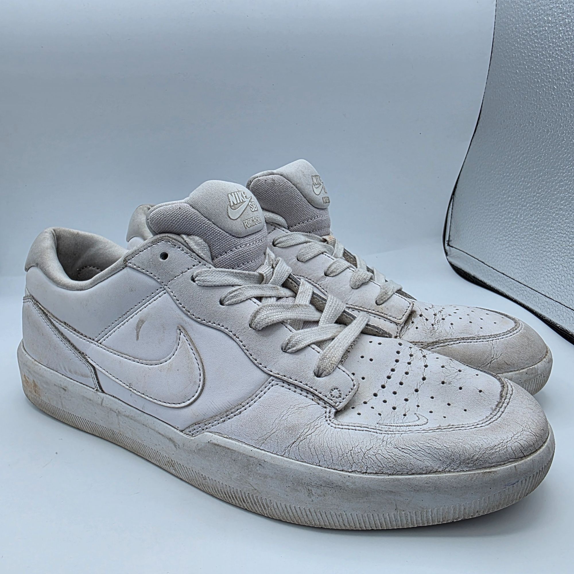 Nike Nike SB Force 58 Premium Mens Size 10.5 Triple White Sneaker Size US 10.5 / EU 43-44 - 1 Thumbnail
