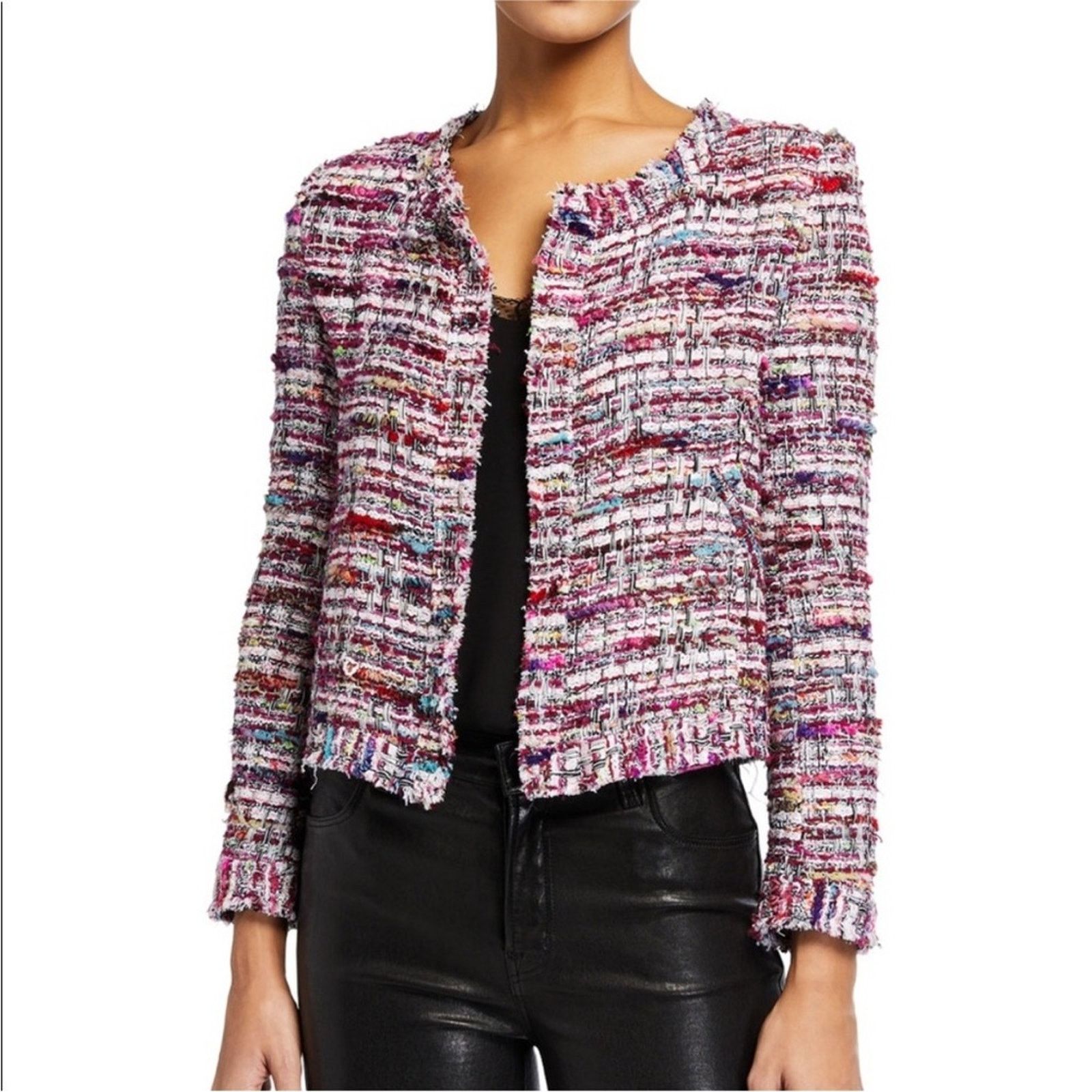 Iro IRO $675 Multicolor Tweed Jacket Size 2 Size XS / US 0-2 / IT 36-38 - 6 Thumbnail
