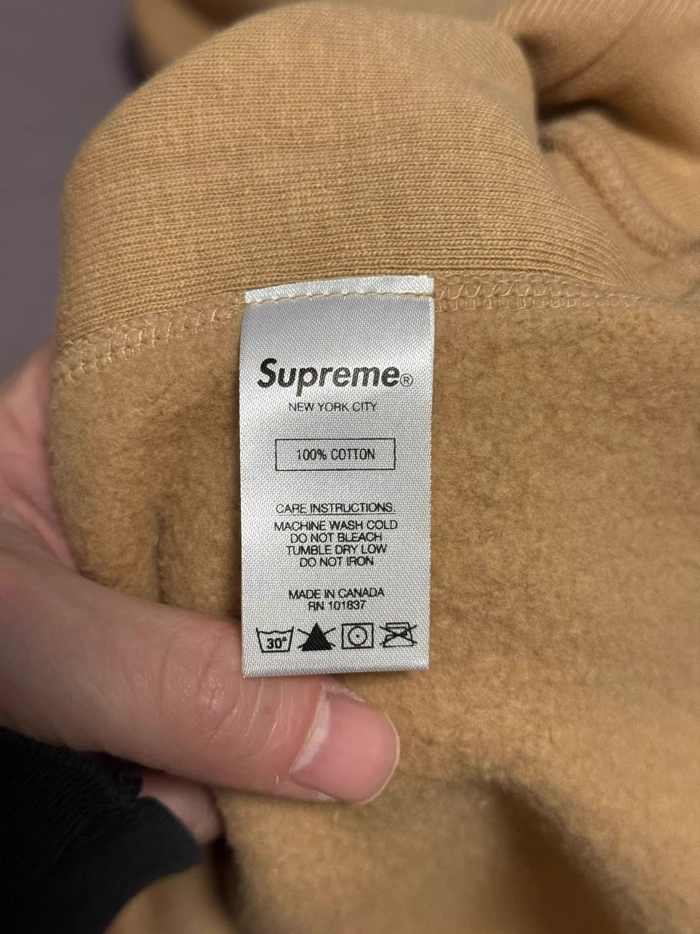 Supreme Supreme SS18 Sleeve Embroidery Letter/Slogan Hoodie New L Size US L / EU 52-54 / 3 - 6 Thumbnail