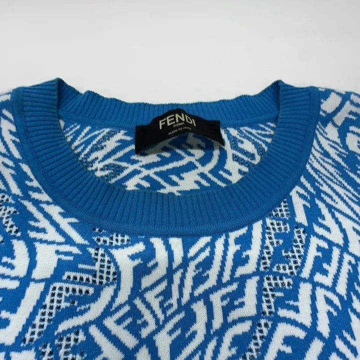 Fendi Fendi FW21 Short Sleeve Knit Sweater for Men -2507 Size US M / EU 48-50 / 2 - 7 Thumbnail