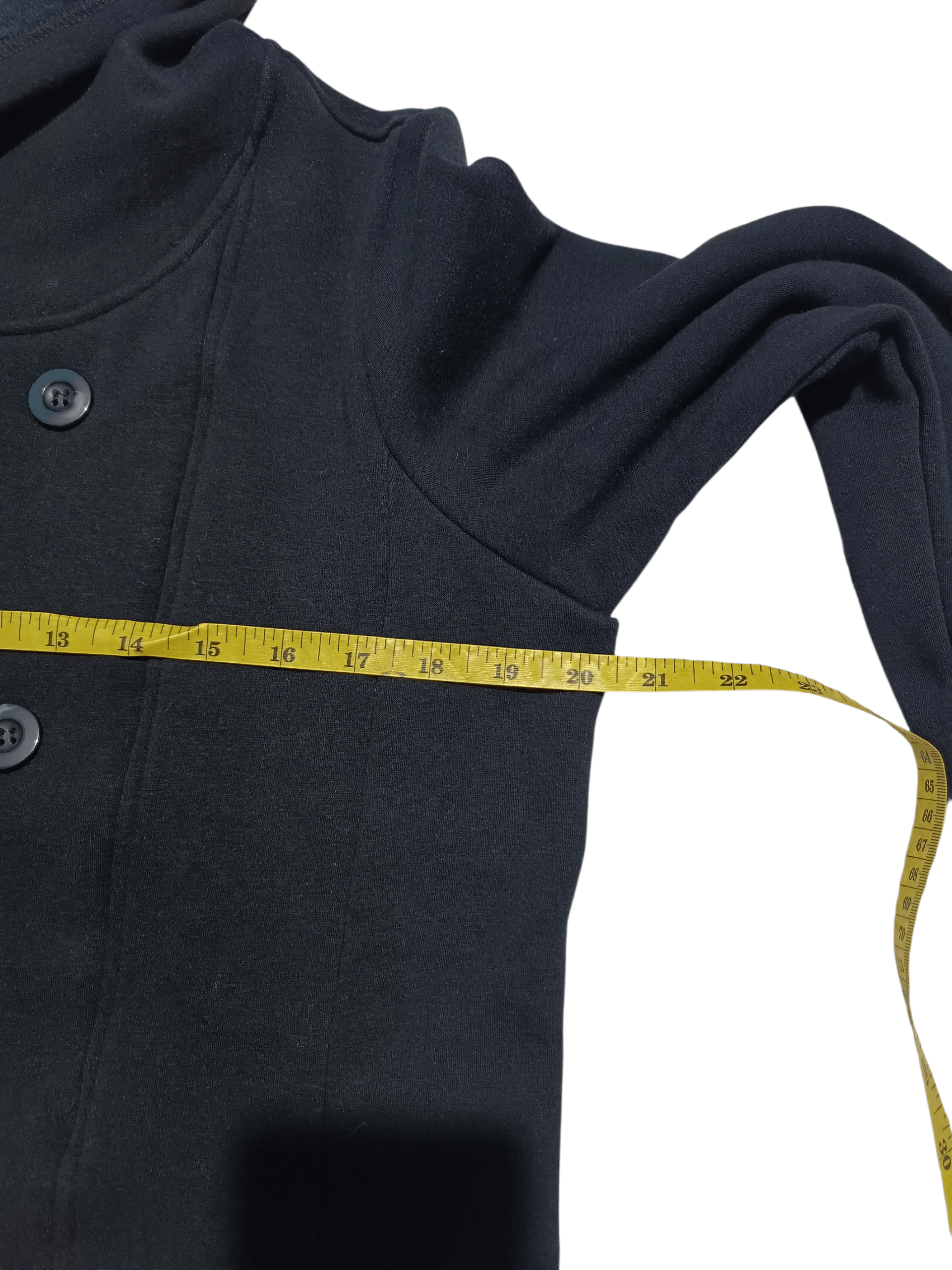 Japanese Brand Japanese Double Breasted Pea Coat Hoodie Size US M / EU 48-50 / 2 - 11 Thumbnail