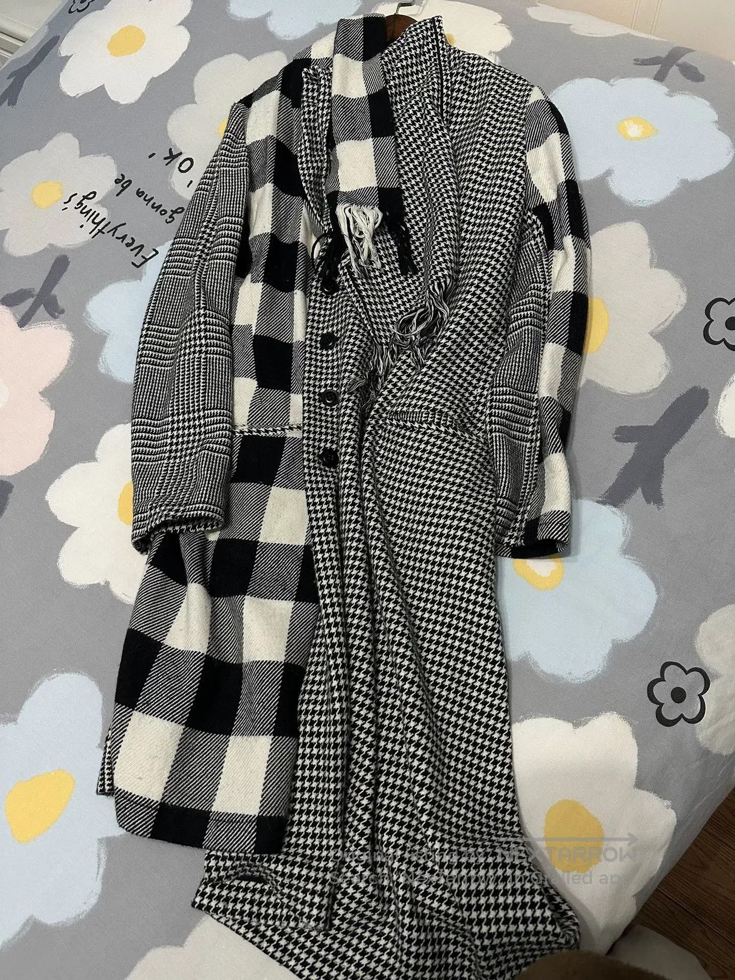 Y's Y's Yohji Yamamoto Stylish Checkered Trench Coat. Size S / US 4 / IT 40 - 5 Thumbnail