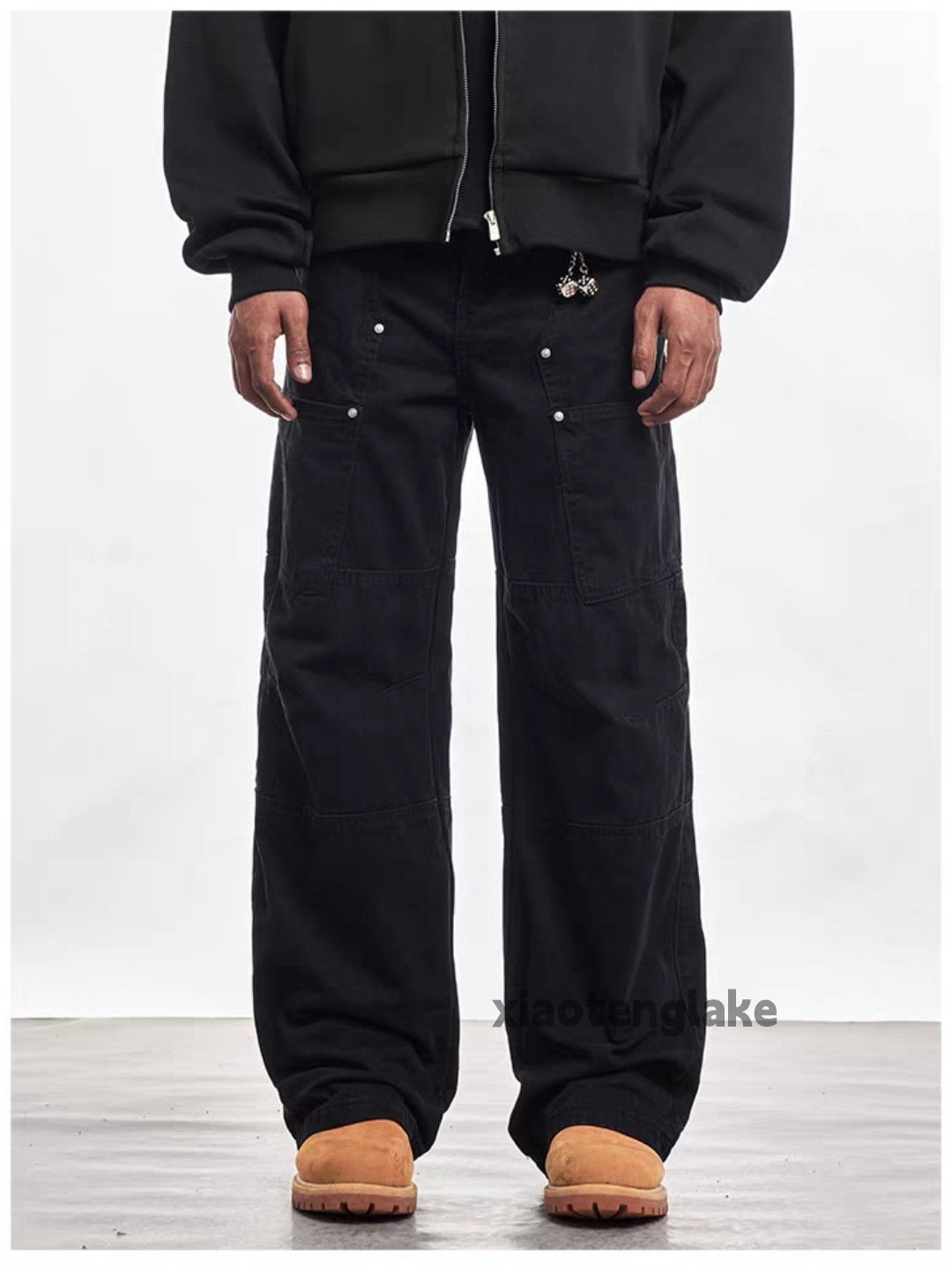 Vintage Unisex outdoor utility loose baggy skate carpenter pants Size US 33 - 1 Thumbnail