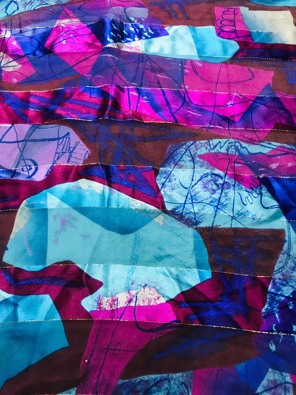 Other Rare Picasso Art Multicolor Scarf Size ONE SIZE - 9 Thumbnail