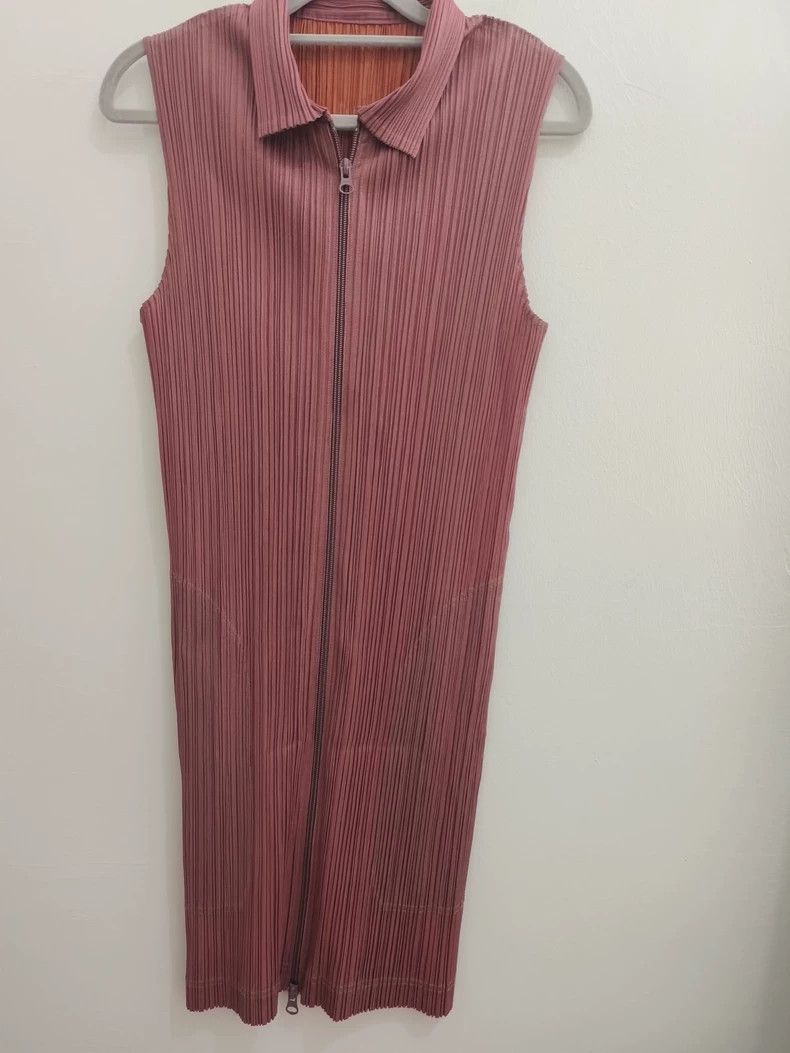 Issey Miyake Issey Miyake size:3 Brown pleated waistcoat Size S / US 4 / IT 40 - 1 Thumbnail