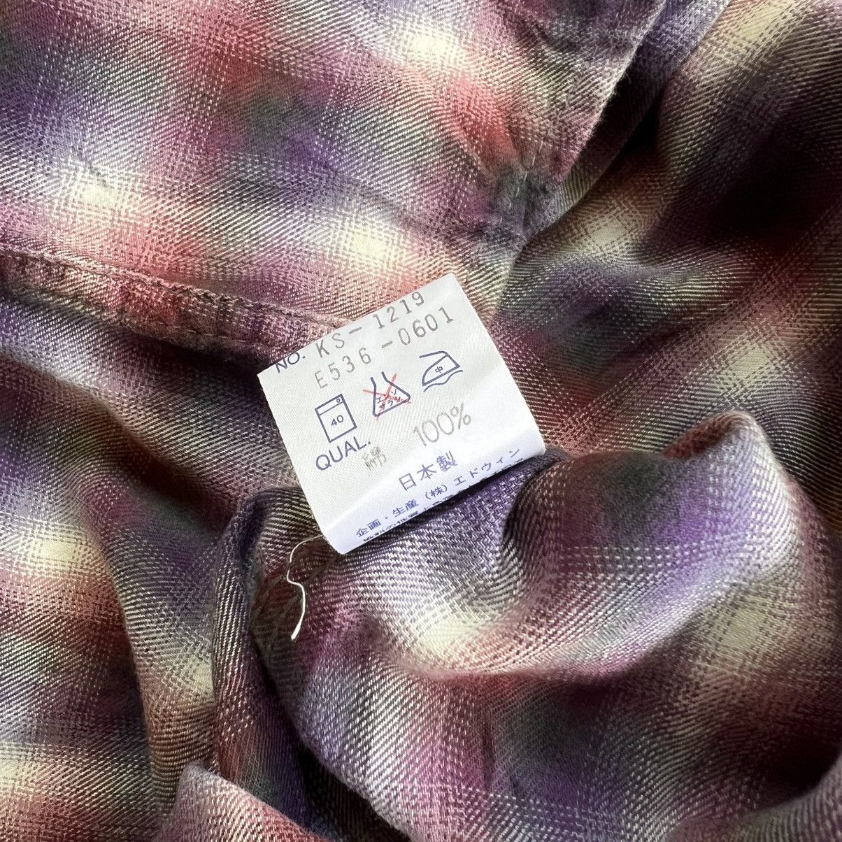 Edwin 1990’s Edwin Western Plaid Snap Button Shirt Size US M / EU 48-50 / 2 - 7 Thumbnail